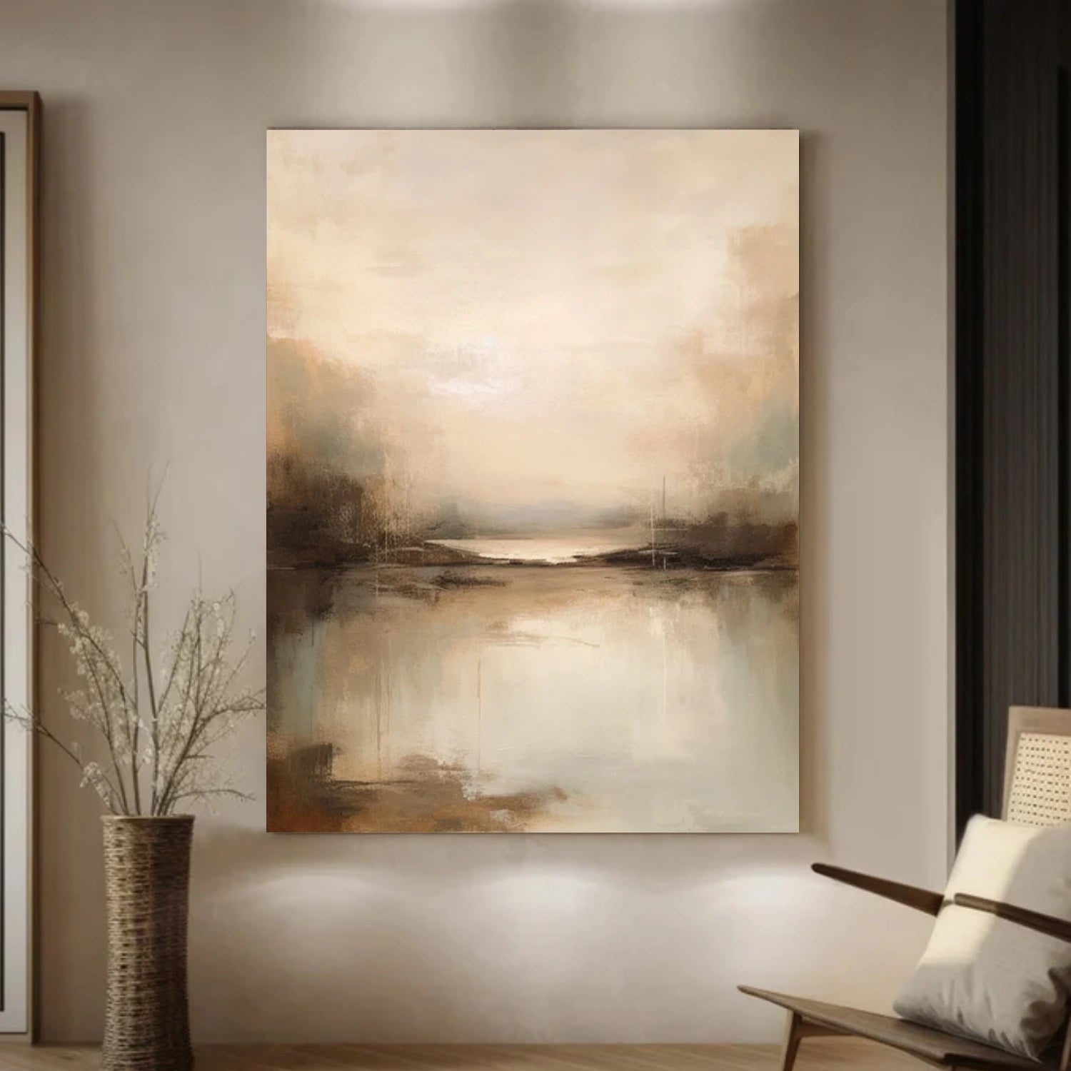 Abstract Canvas Wall Art #AP296