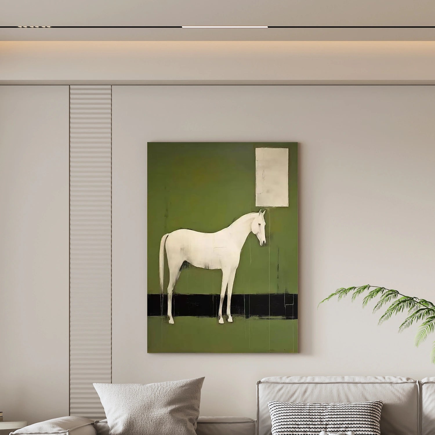Abstract Animal Horse Wall Art #AC056