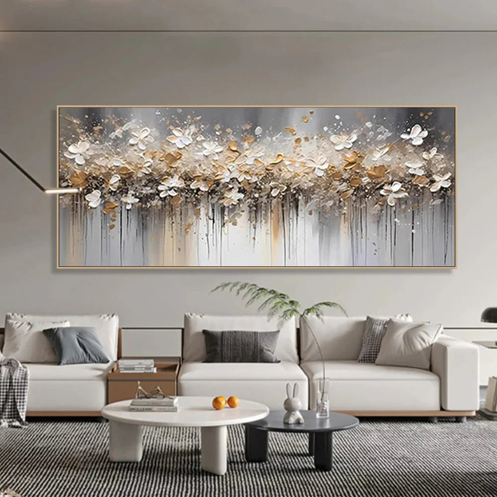 Flower Textured Painting Canvas #FP062