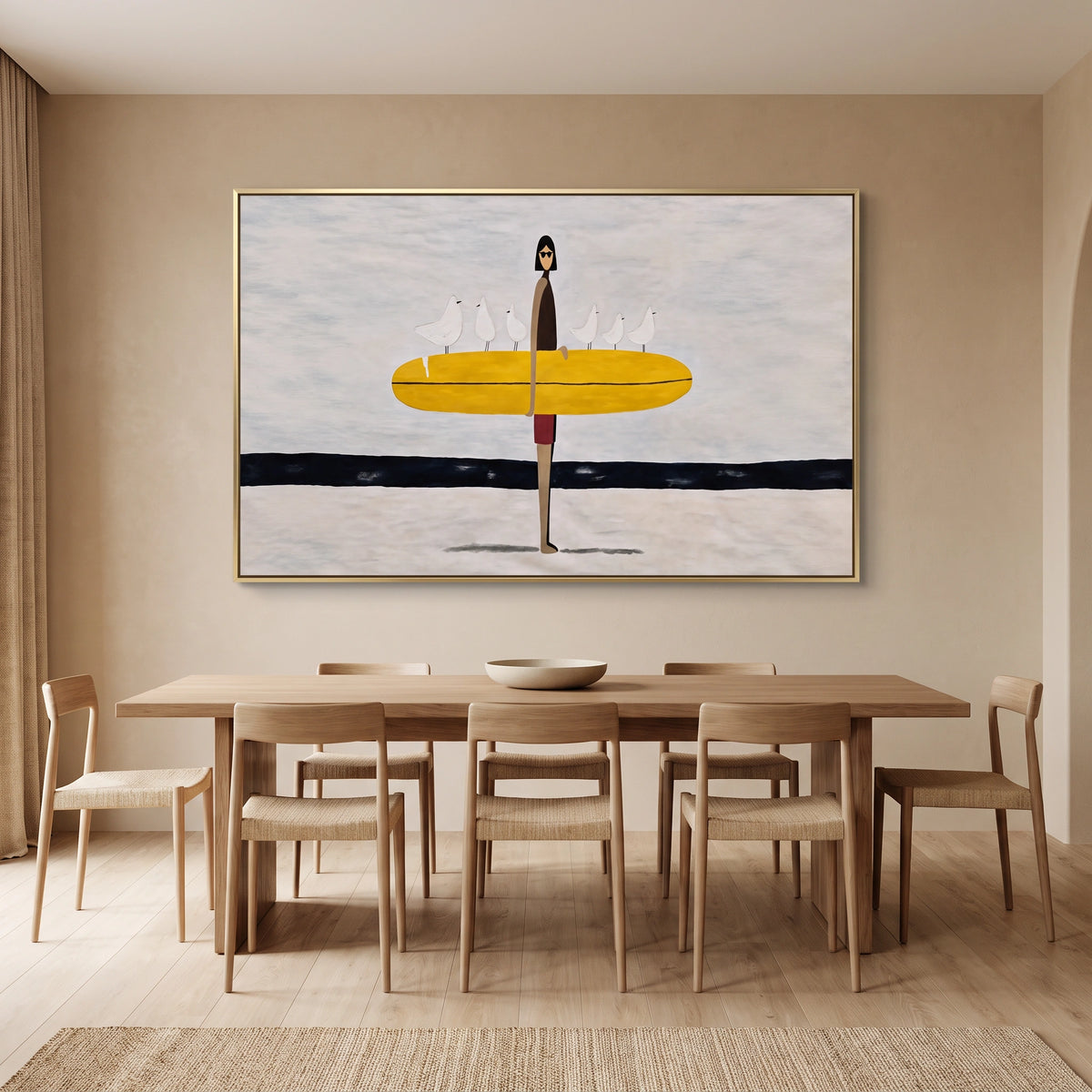 Abstract Portrait Canvas Art #AE193