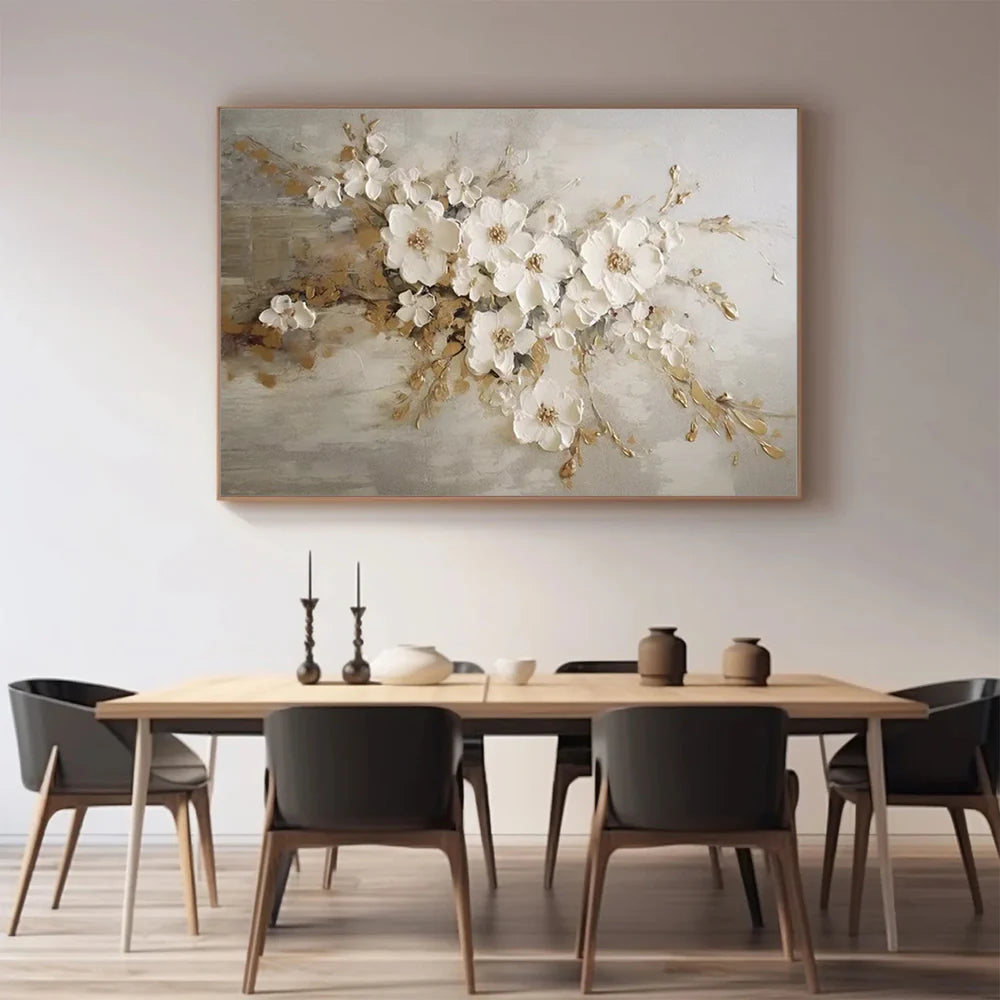 Flower Textured Painting Canvas #FP063