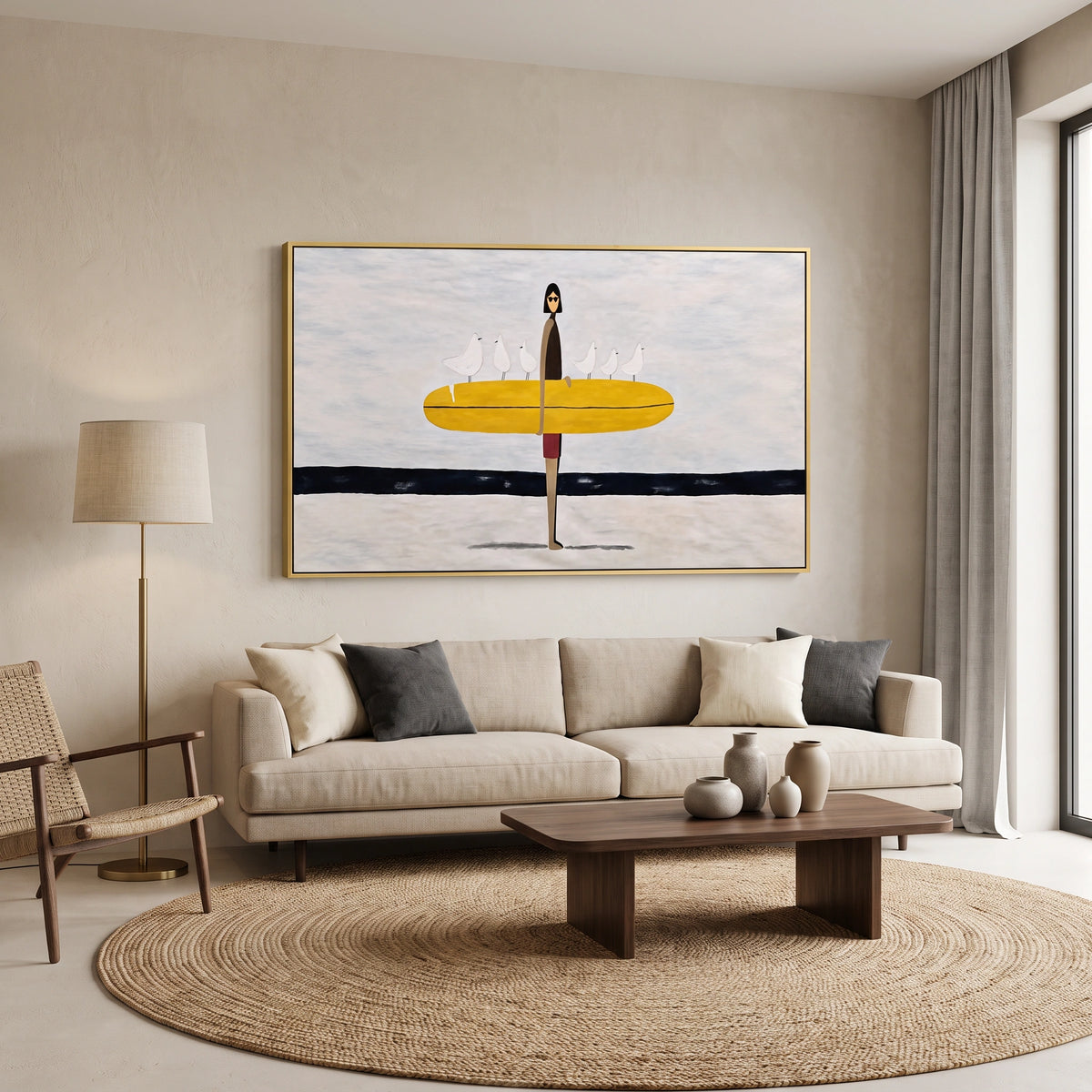 Abstract Portrait Canvas Art #AE193