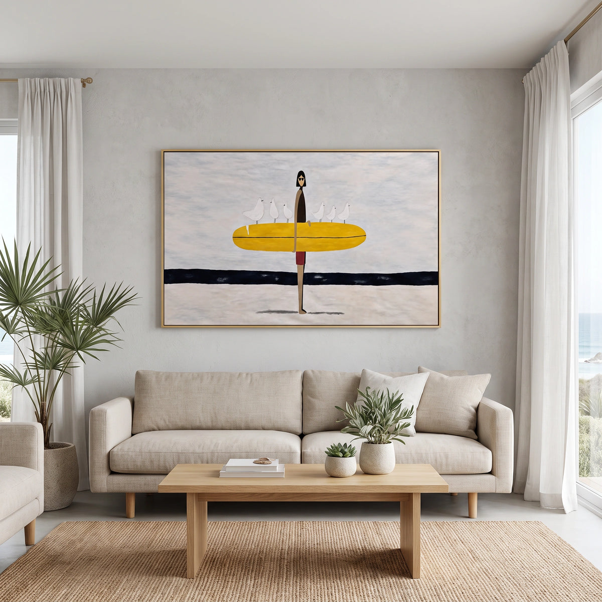 Abstract Portrait Canvas Art #AE193