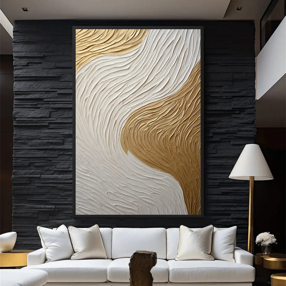 White Minimalist Textured Canvas #MT100