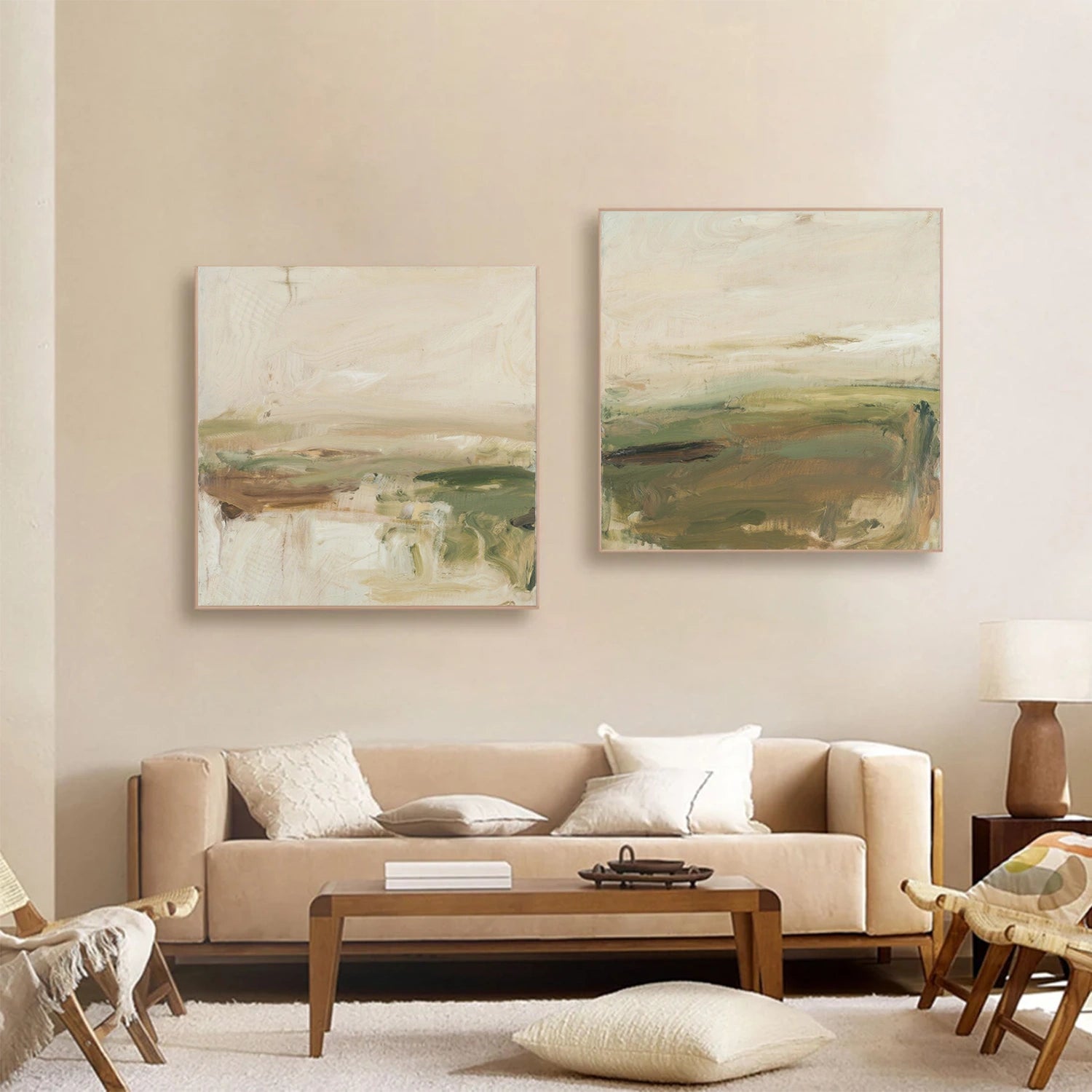 Abstract Canvas Wall Art Set of 2 #AP269