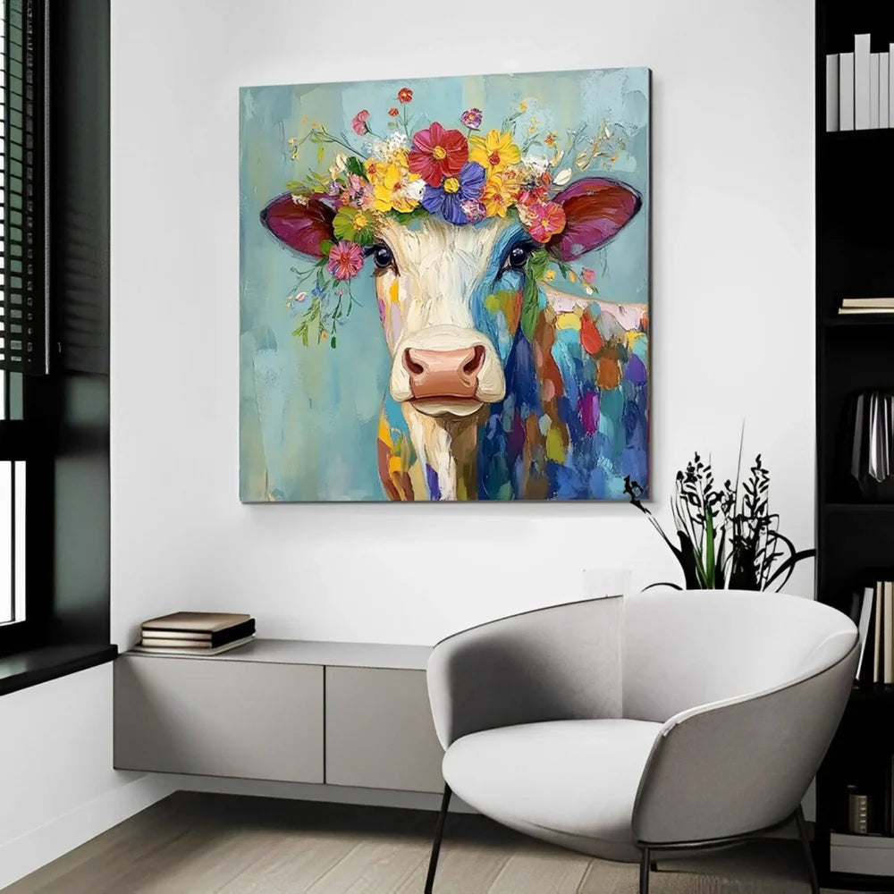 Animal Textured Canvas Art Painting #AC036