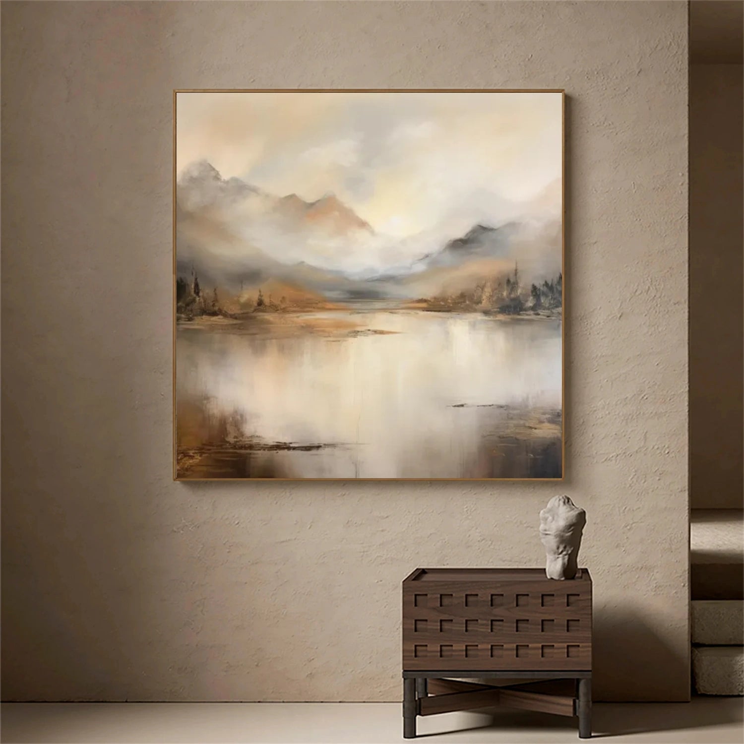 Abstract Mountain Canvas Art #MO020
