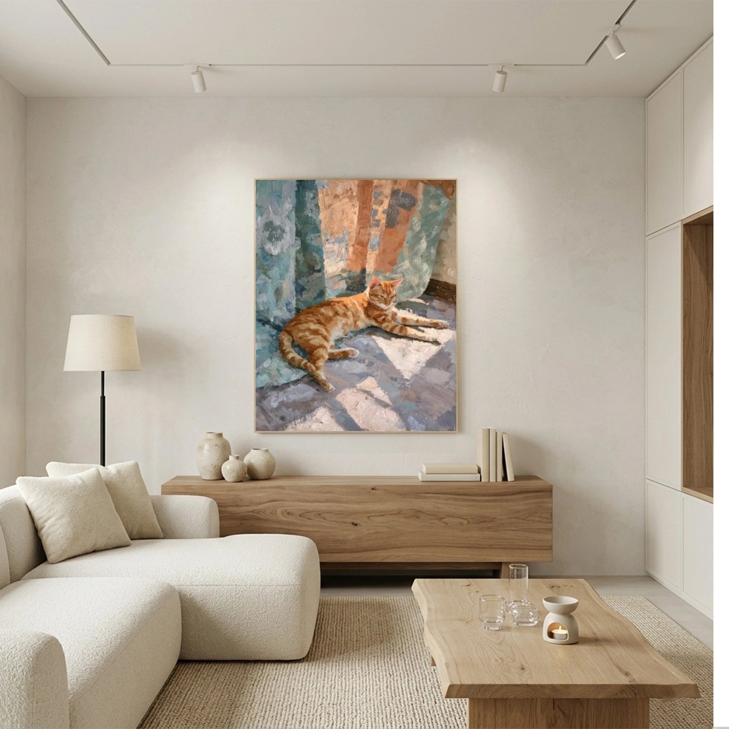 Abstract Animal Cat Wall Art #AC120