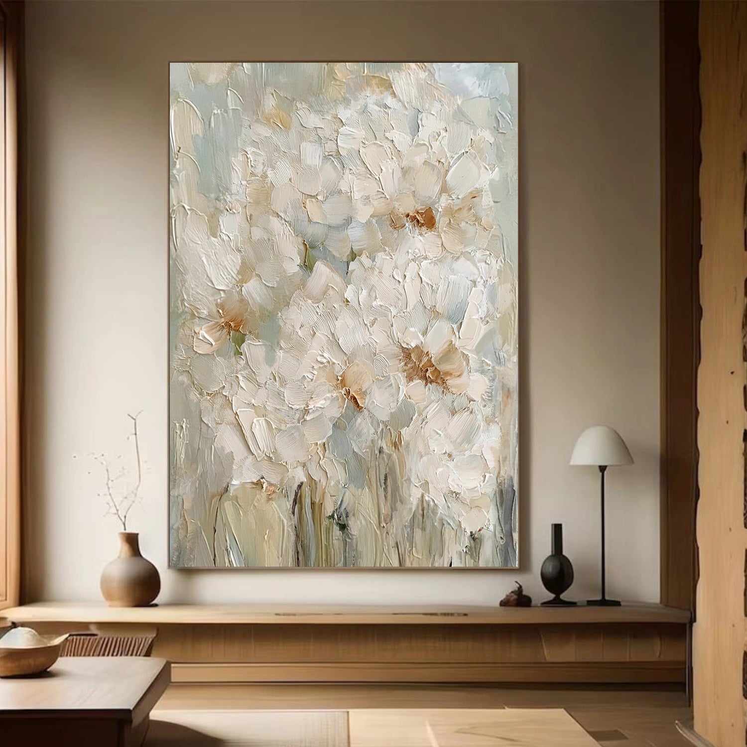 Flower Abstract Textured Wall Art #FP181