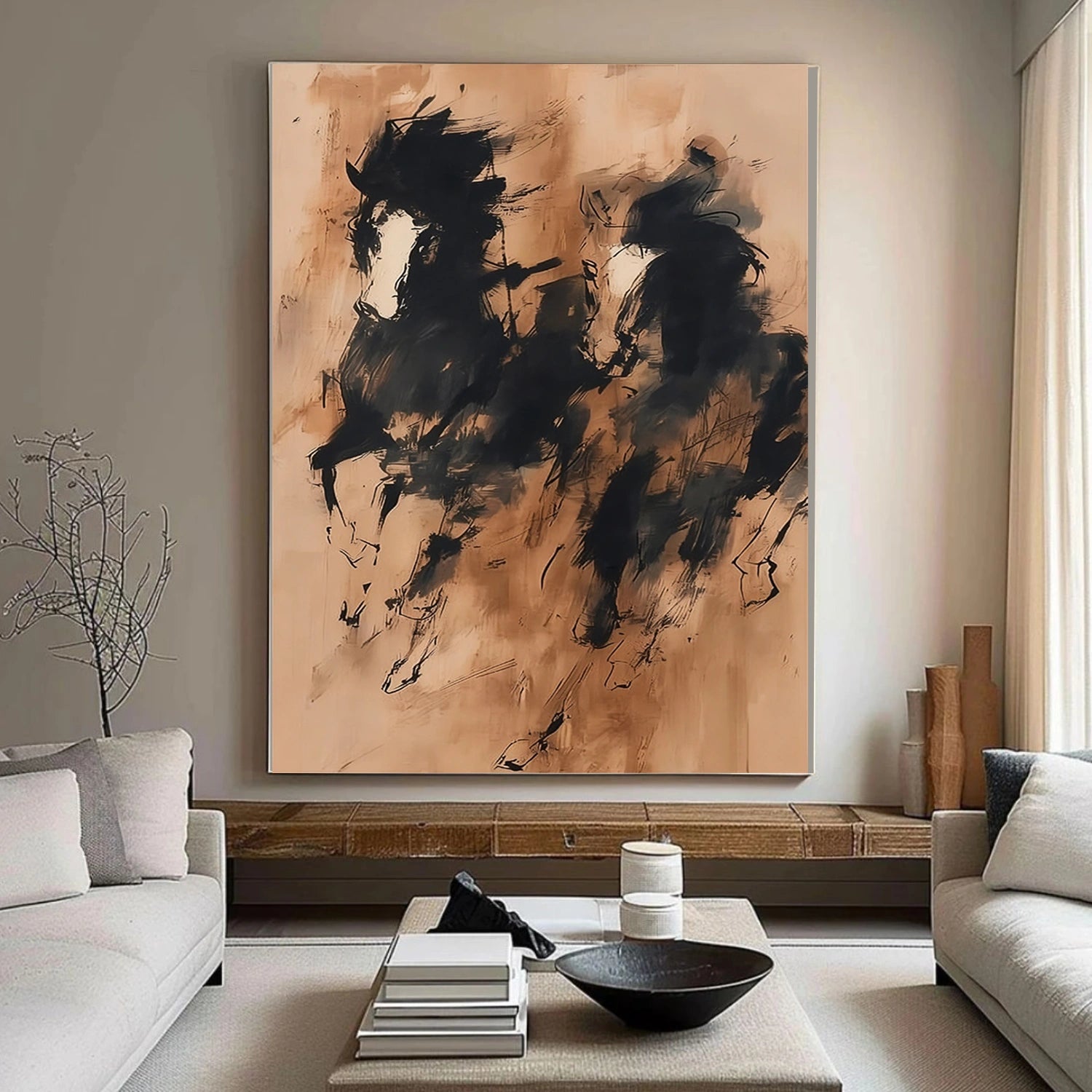 Abstract Animal Horse Wall Art #AC081
