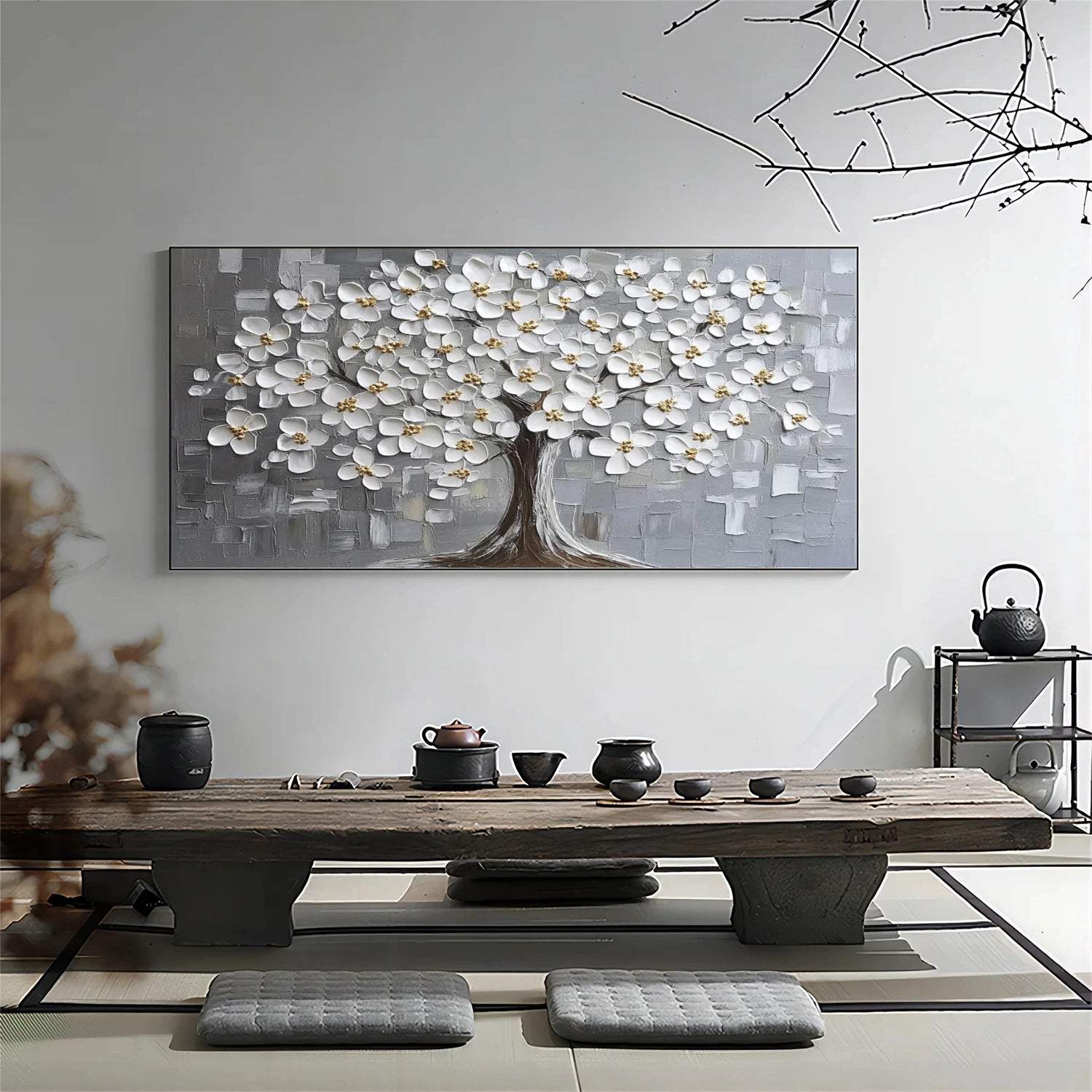 Tree Abstract Textured Wall Art #TP076