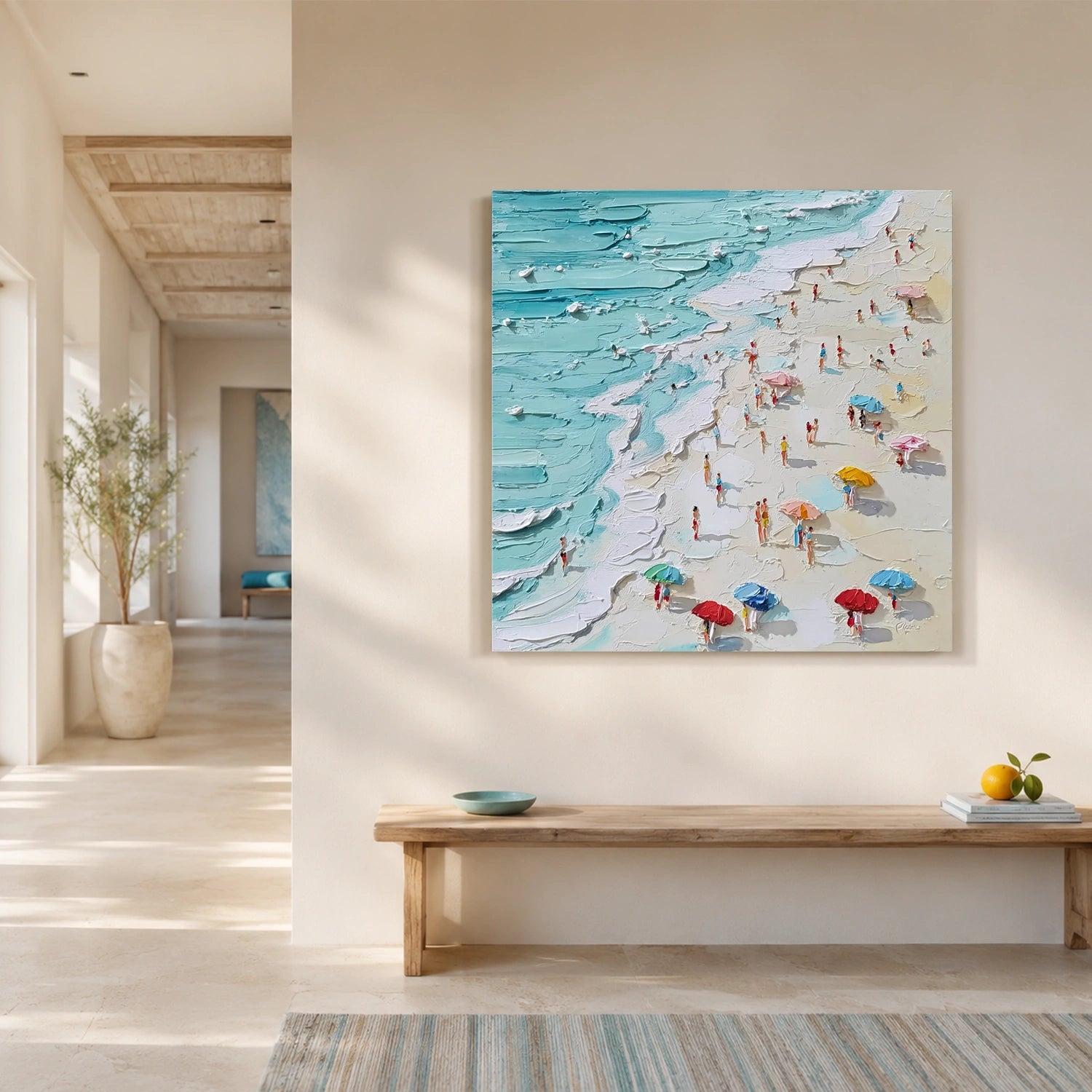 Ocean Abstract Textured Wall Art #OP080