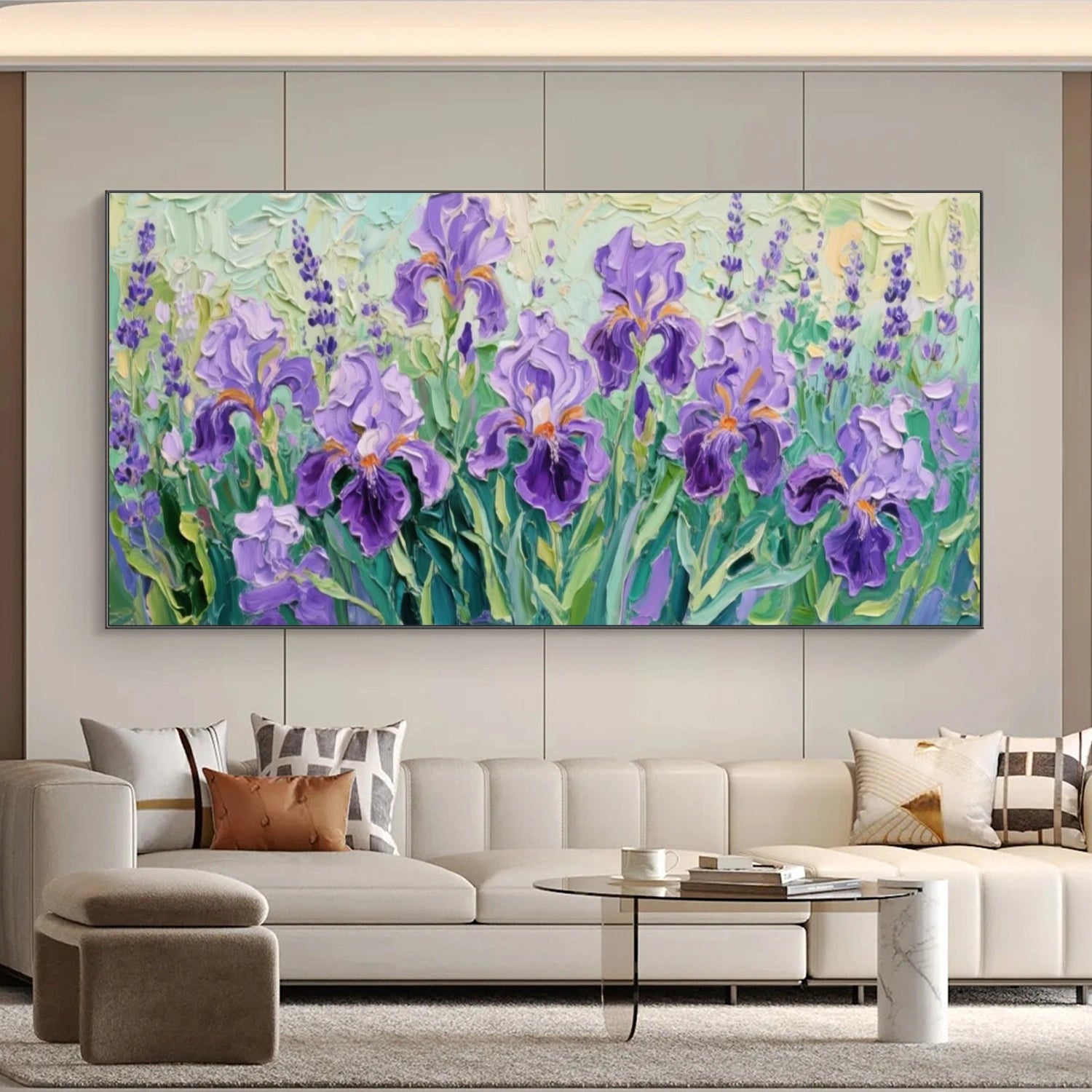 Flower Abstract Textured Wall Art #FP134