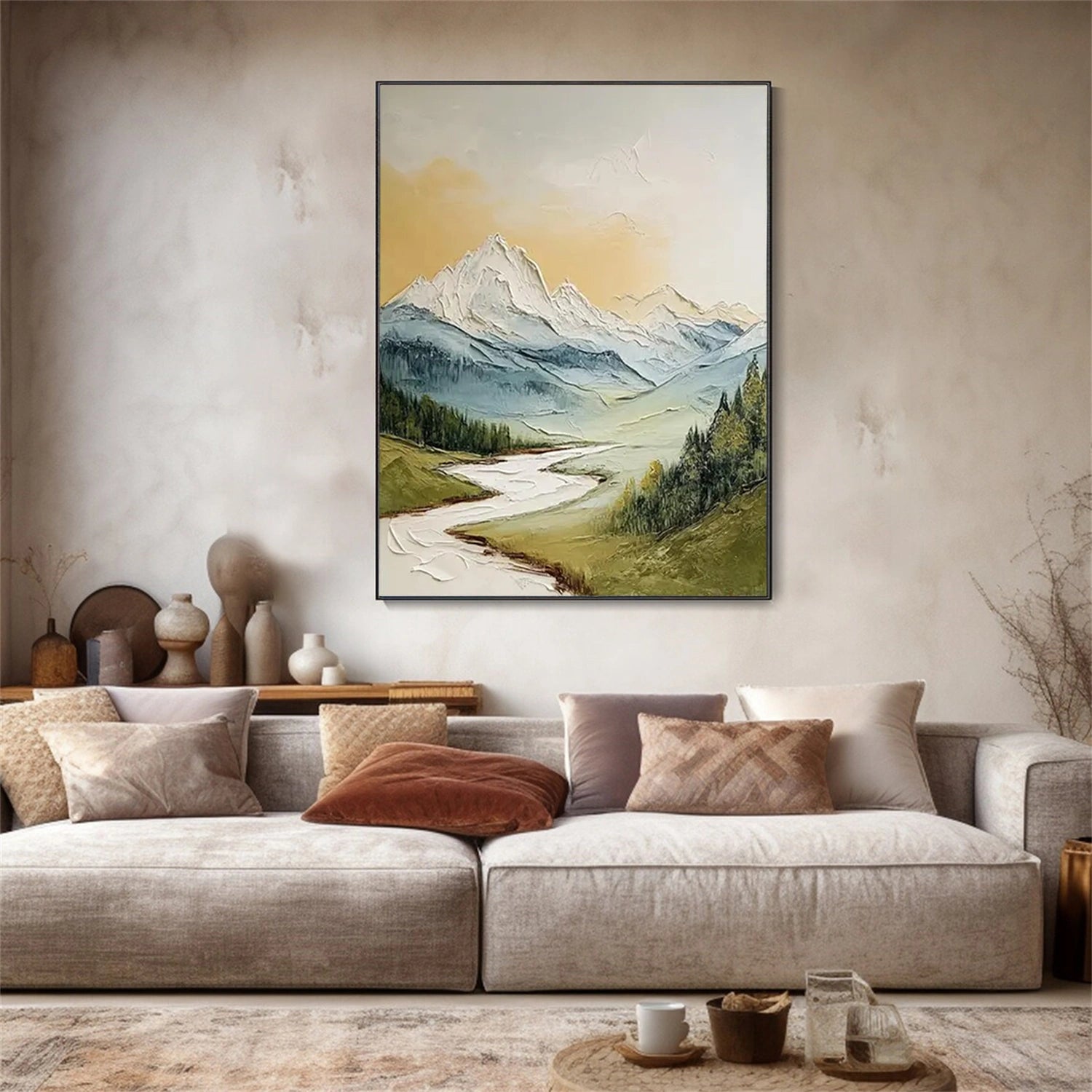 Mountain Textured Abstract Painting #MT040