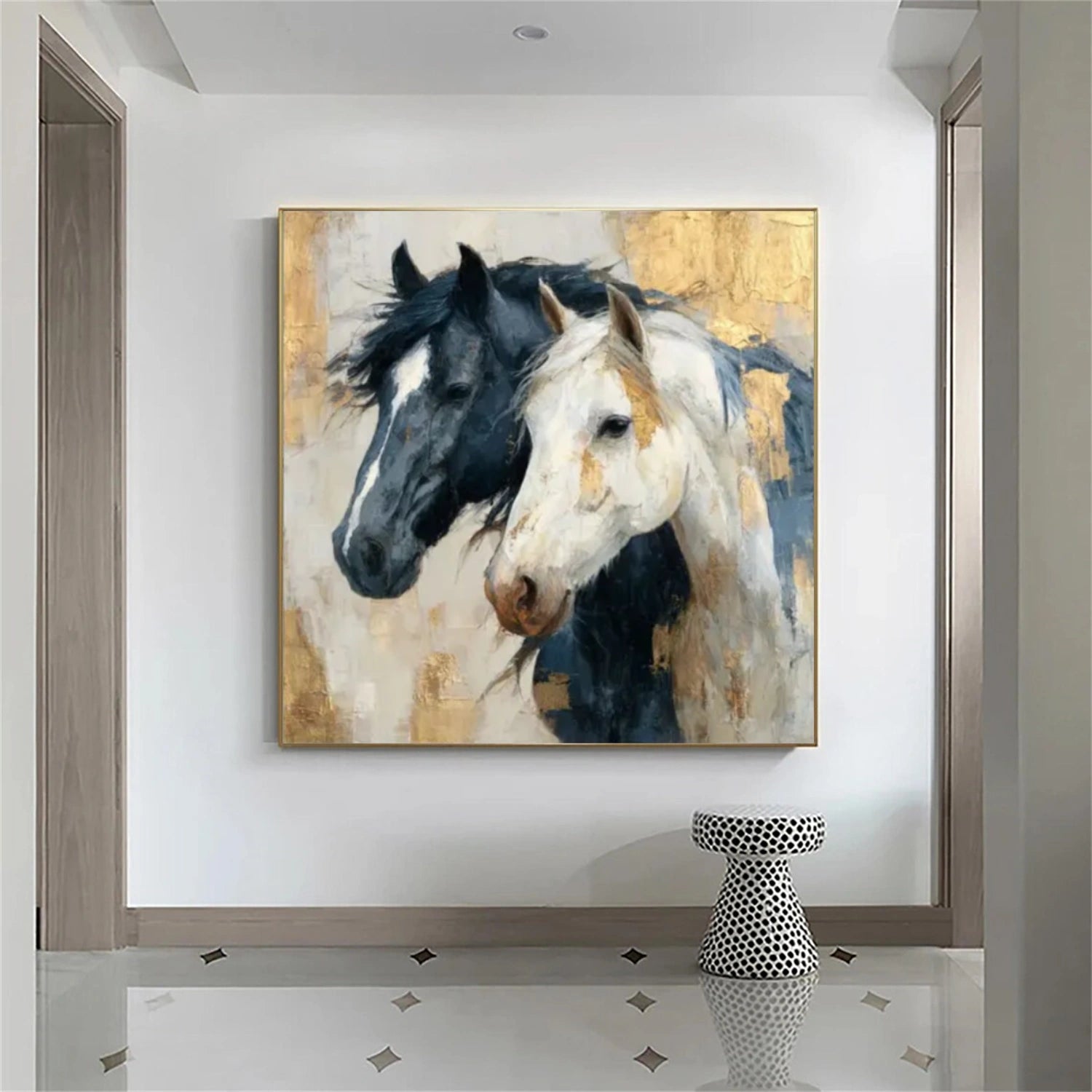 Abstract Animal Horse Wall Art #AC060