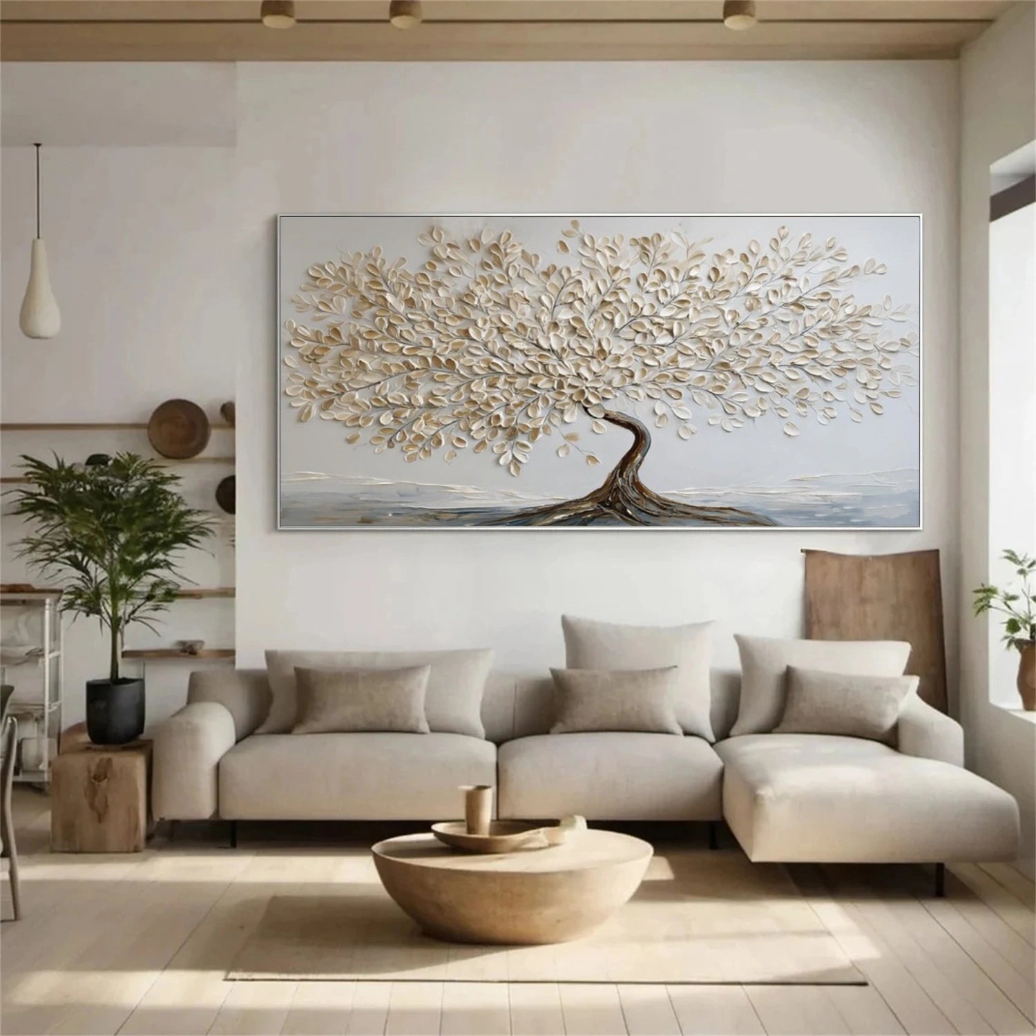 Tree Abstract Textured Wall Art #TP069