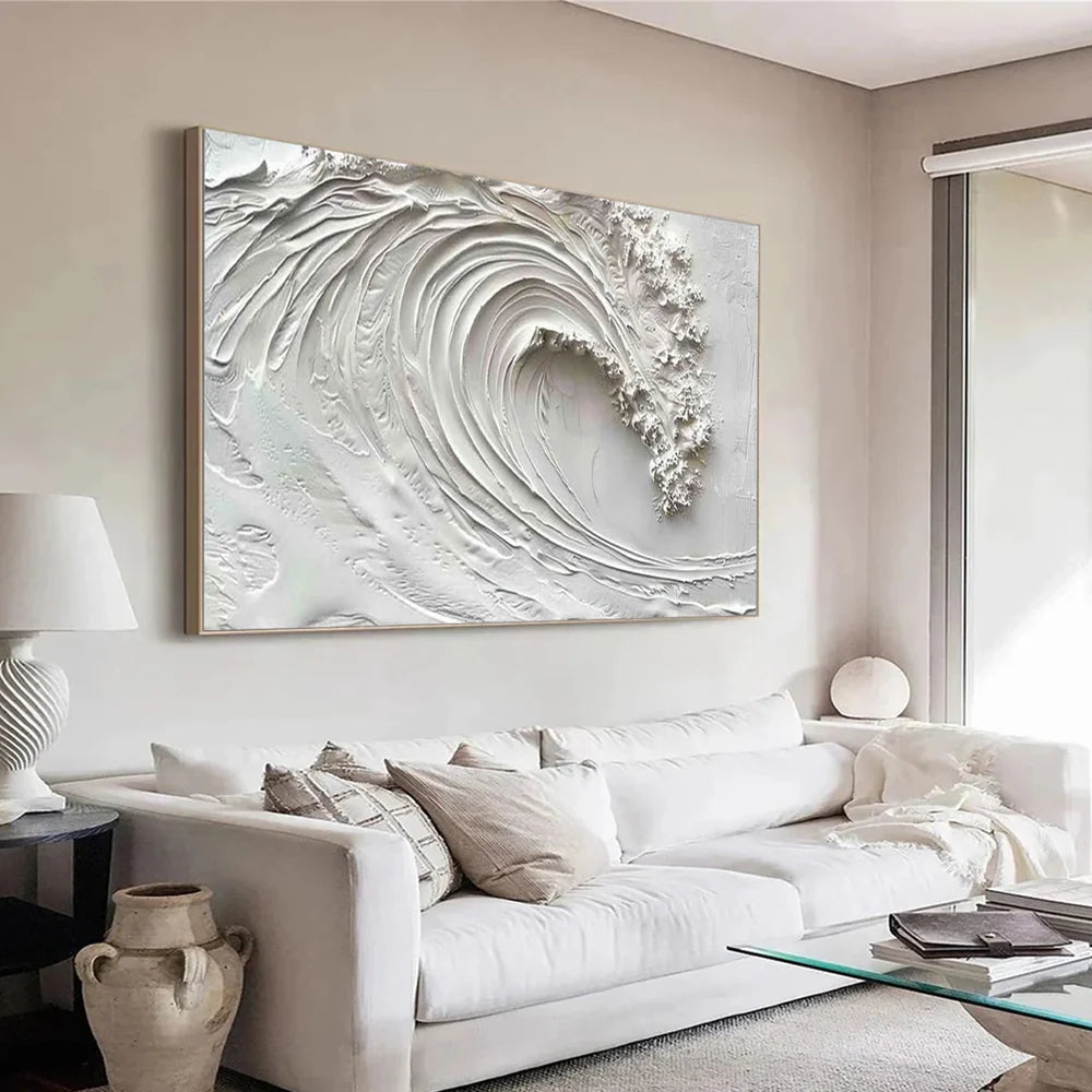 Ocean And Sky Textured Painting Canvas #OS040