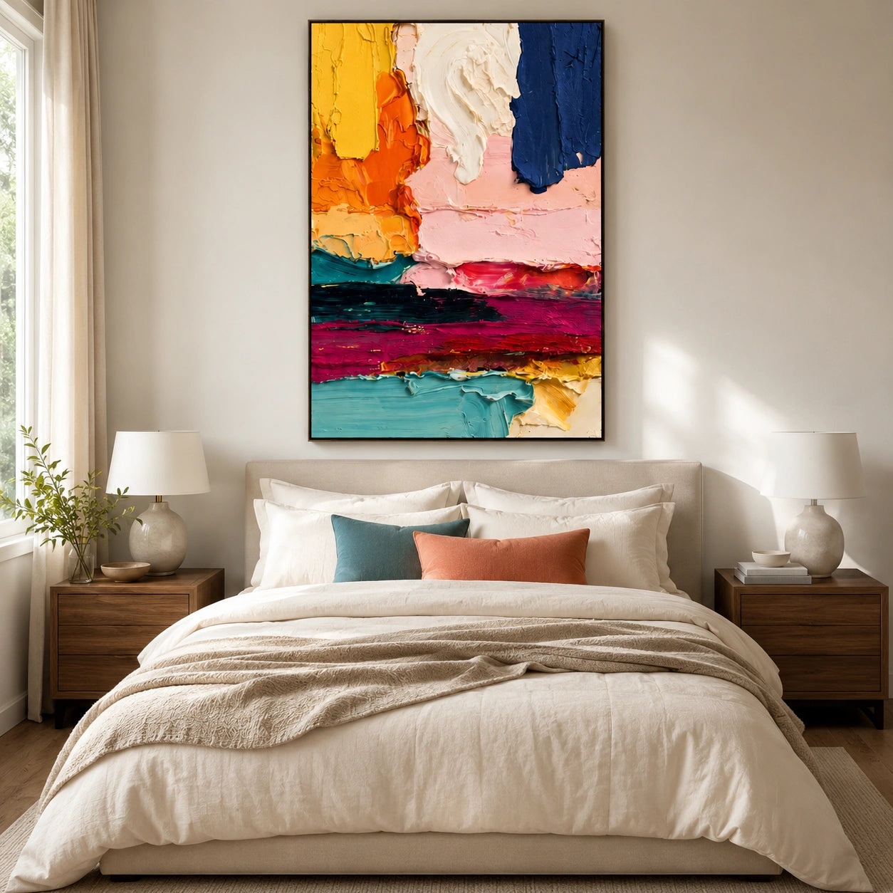 Colorful Abstract Textured Wall Art #AT183