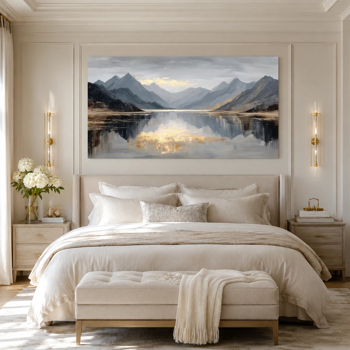 Abstract Mountain Canvas Art #MO083