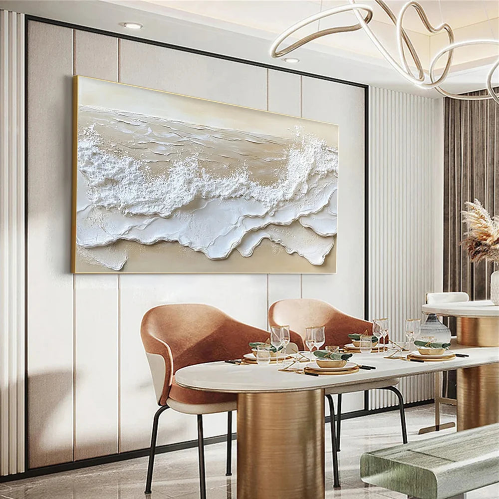 Ocean And Sky Textured Painting Canvas #OS039