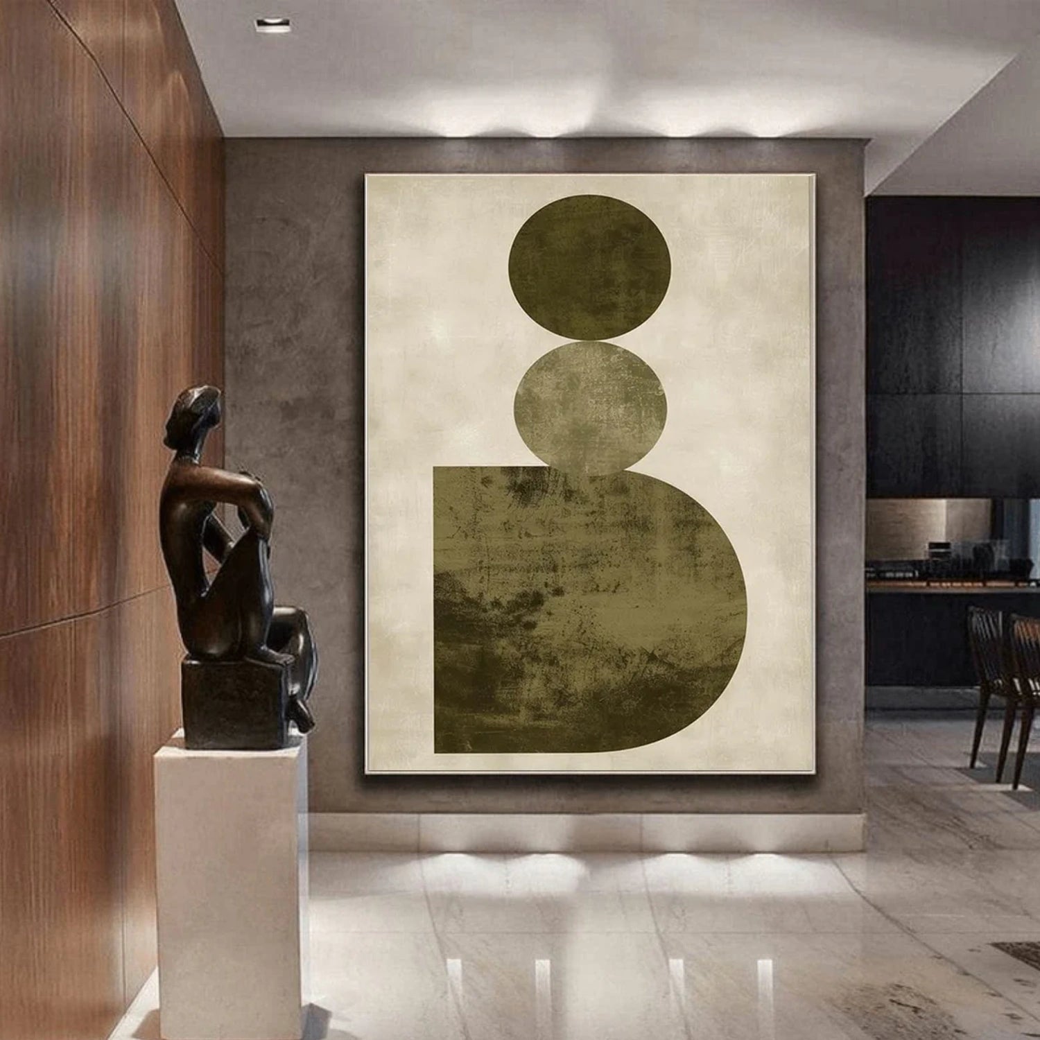 Abstract Canvas Wall Art #AP263