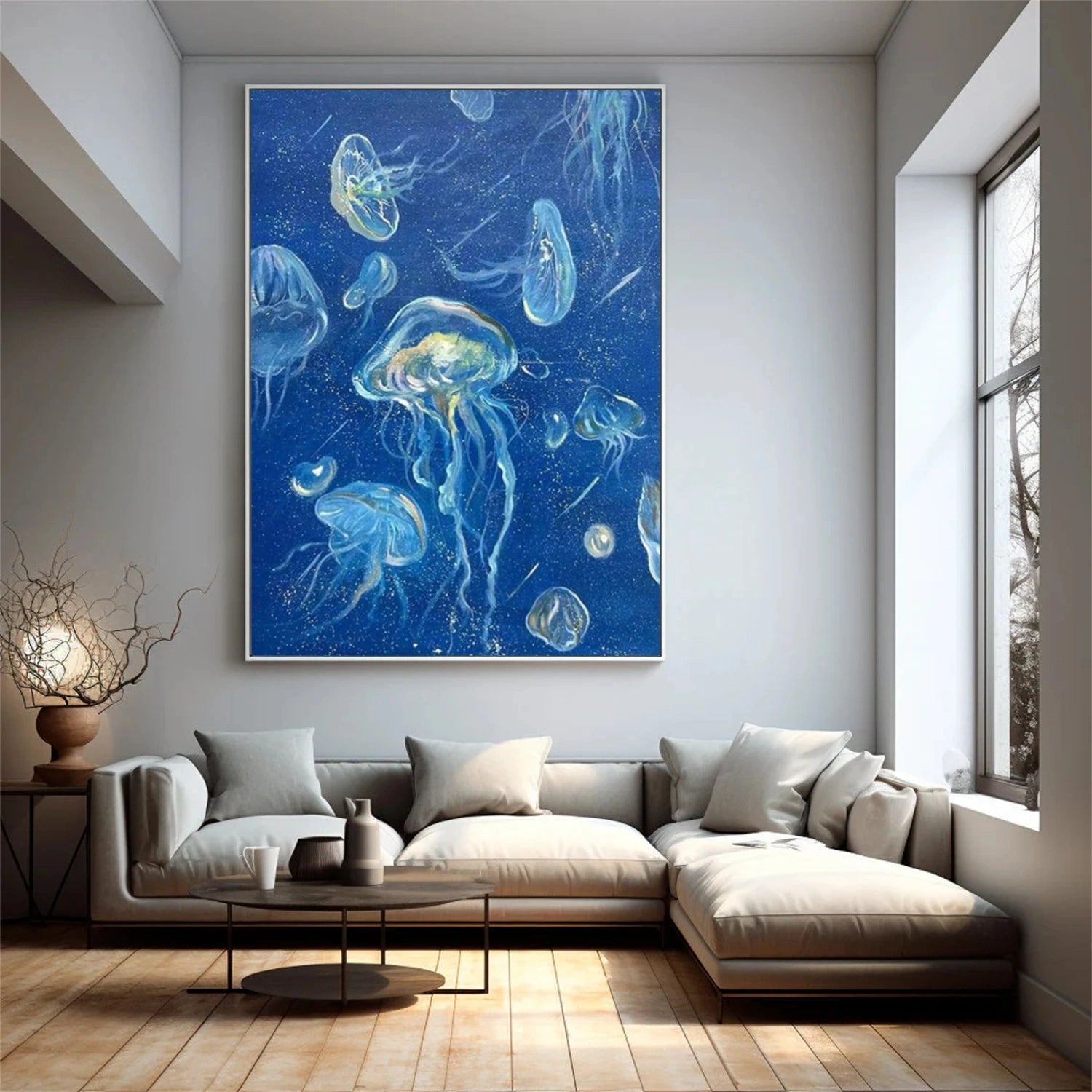 Abstract Animal Jellyfish Wall Art #AC064