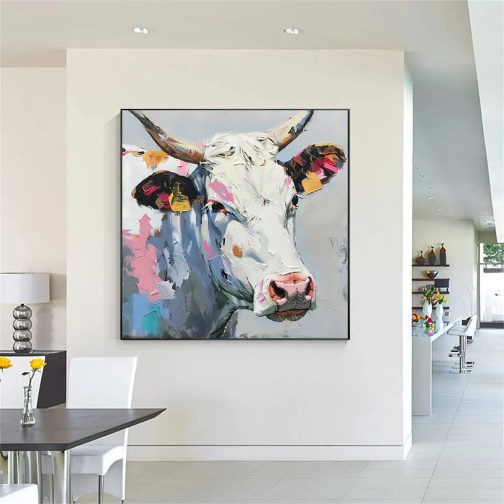 Animal Textured Canvas Art Painting #AC035