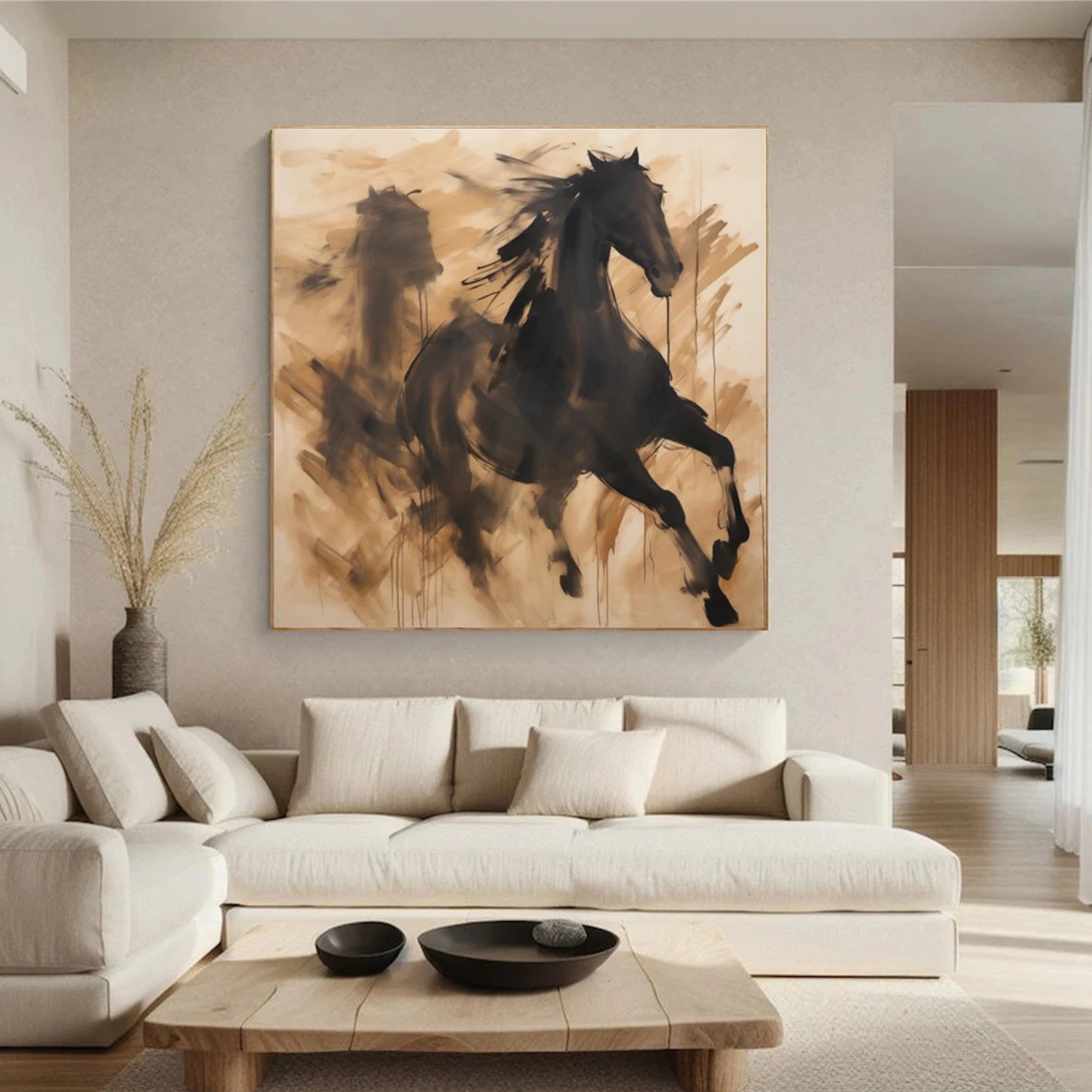 Abstract Animal Horse Wall Art #AC043