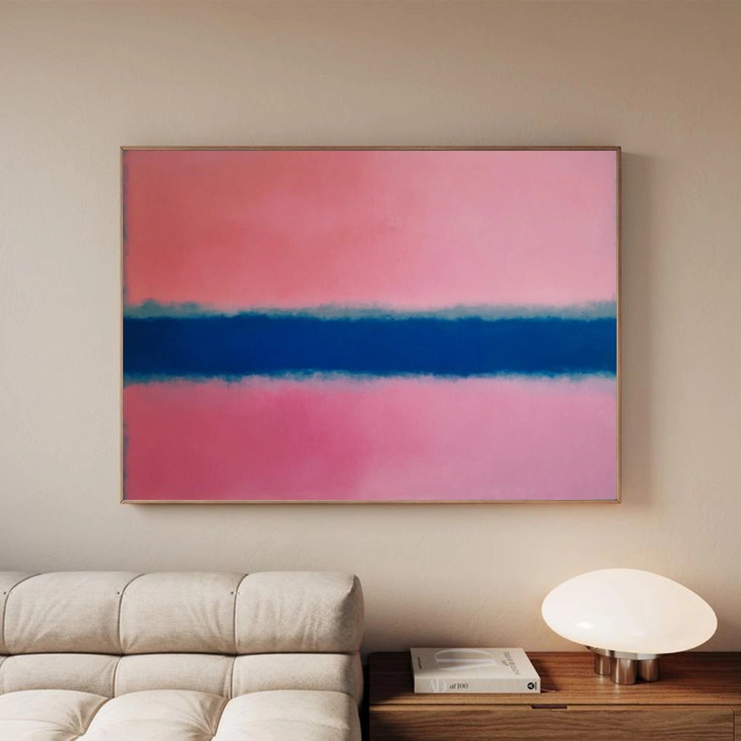 Pink Minimalist Canvas Art #MT194