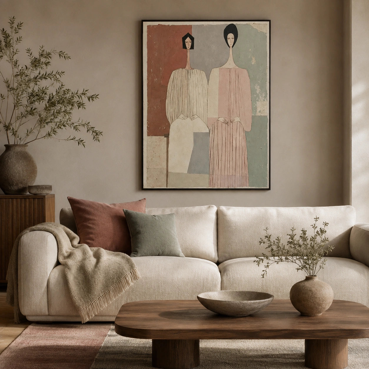 Abstract Portrait Canvas Art #AE161