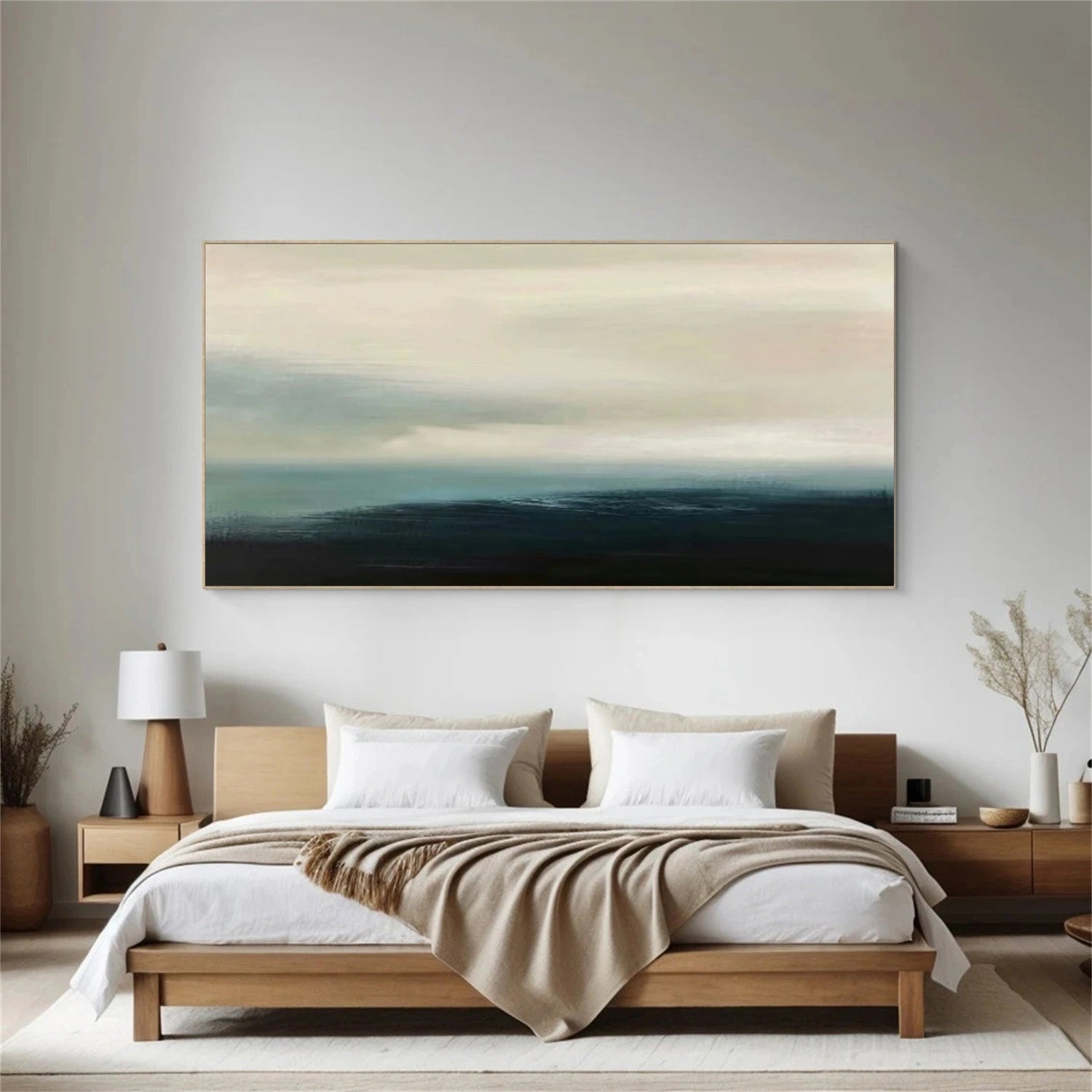 Ocean And Sky Abstract Wall Art #OS085