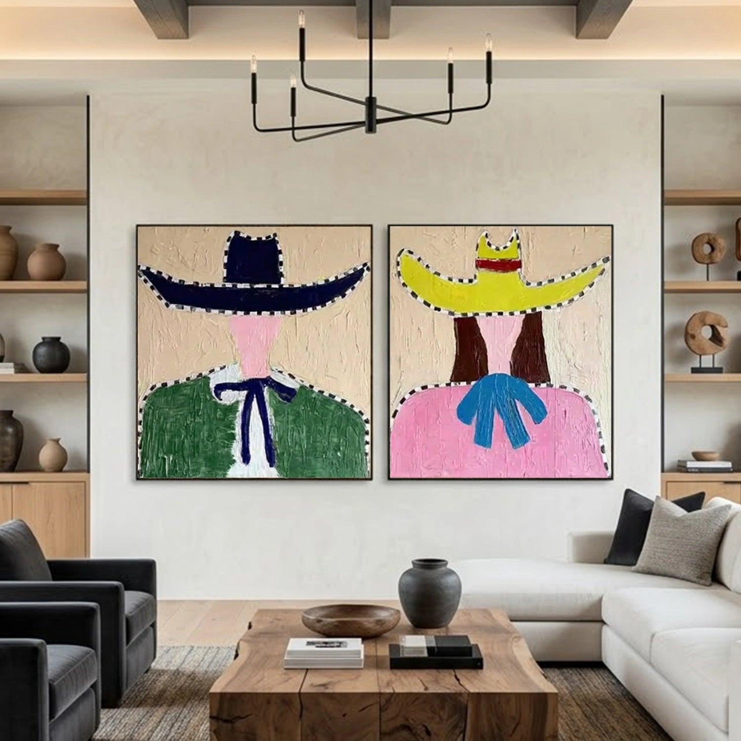 Vintage Americana Art Set of 2 #VT066