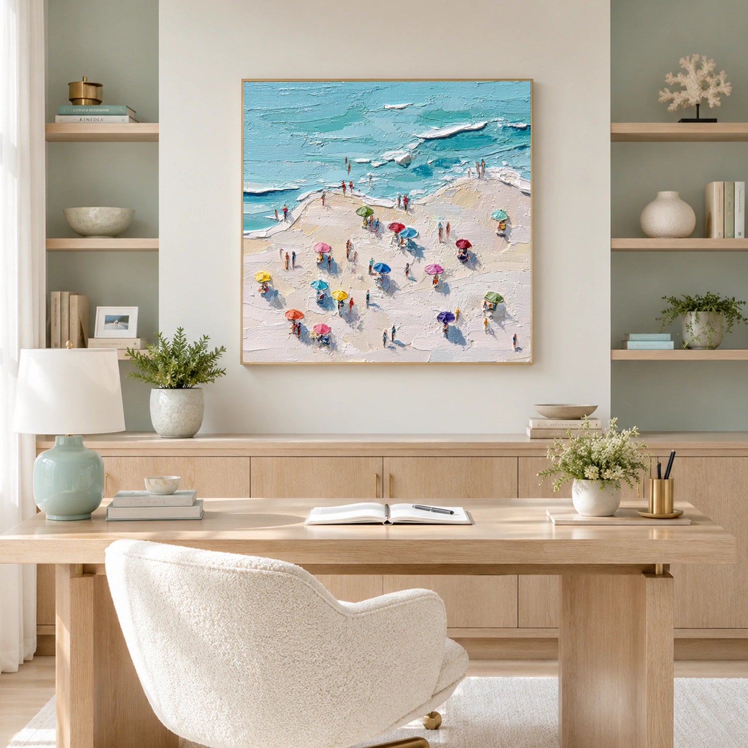 Ocean Abstract Textured Wall Art #OP077