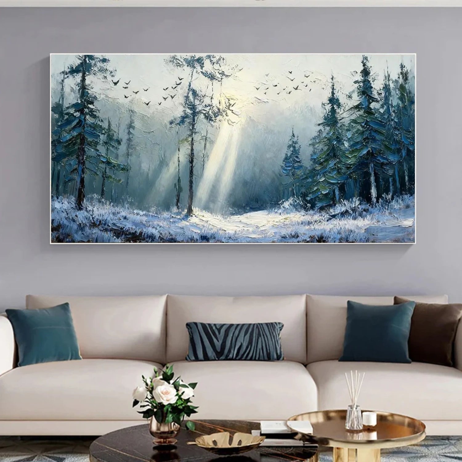 Tree Abstract Textured Wall Art #TP079