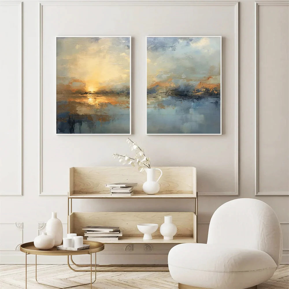 Abstract Painting Canvas Set of 2 #AP192