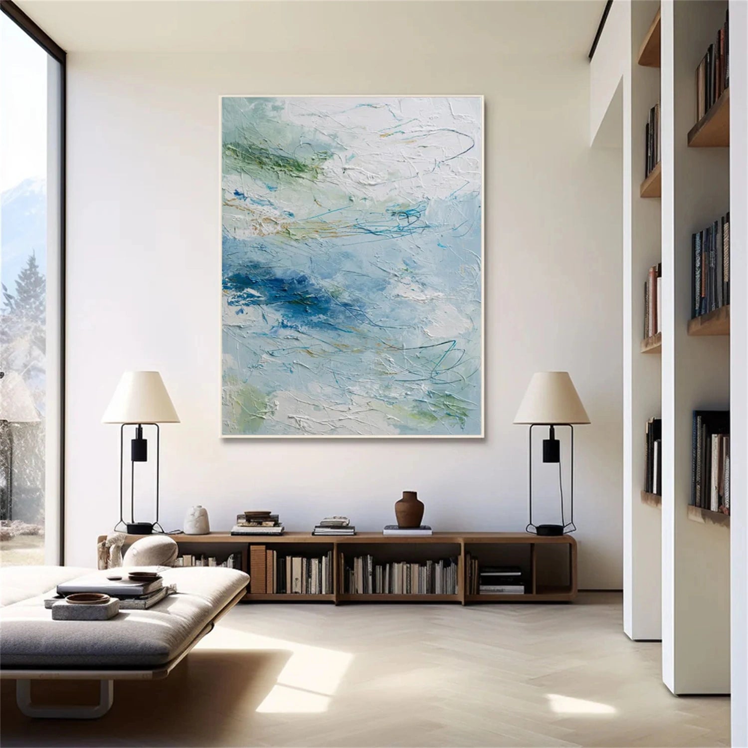 Abstract Canvas Wall Art #AP331