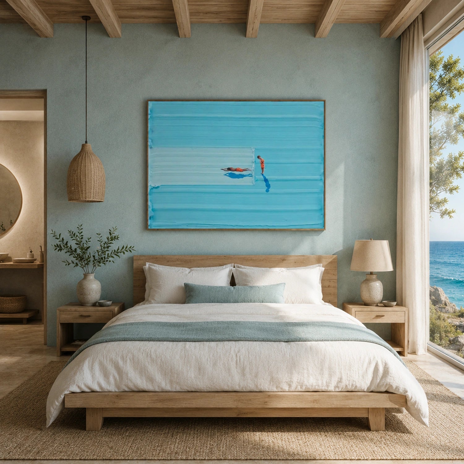 Swimming Sport Textured Wall Art #MS130