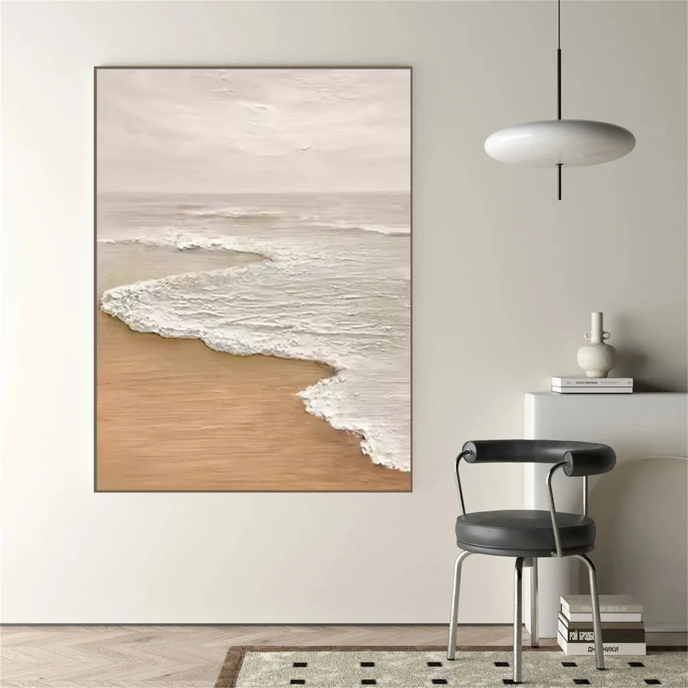 Ocean And Sky Textured Painting Canvas #OS050