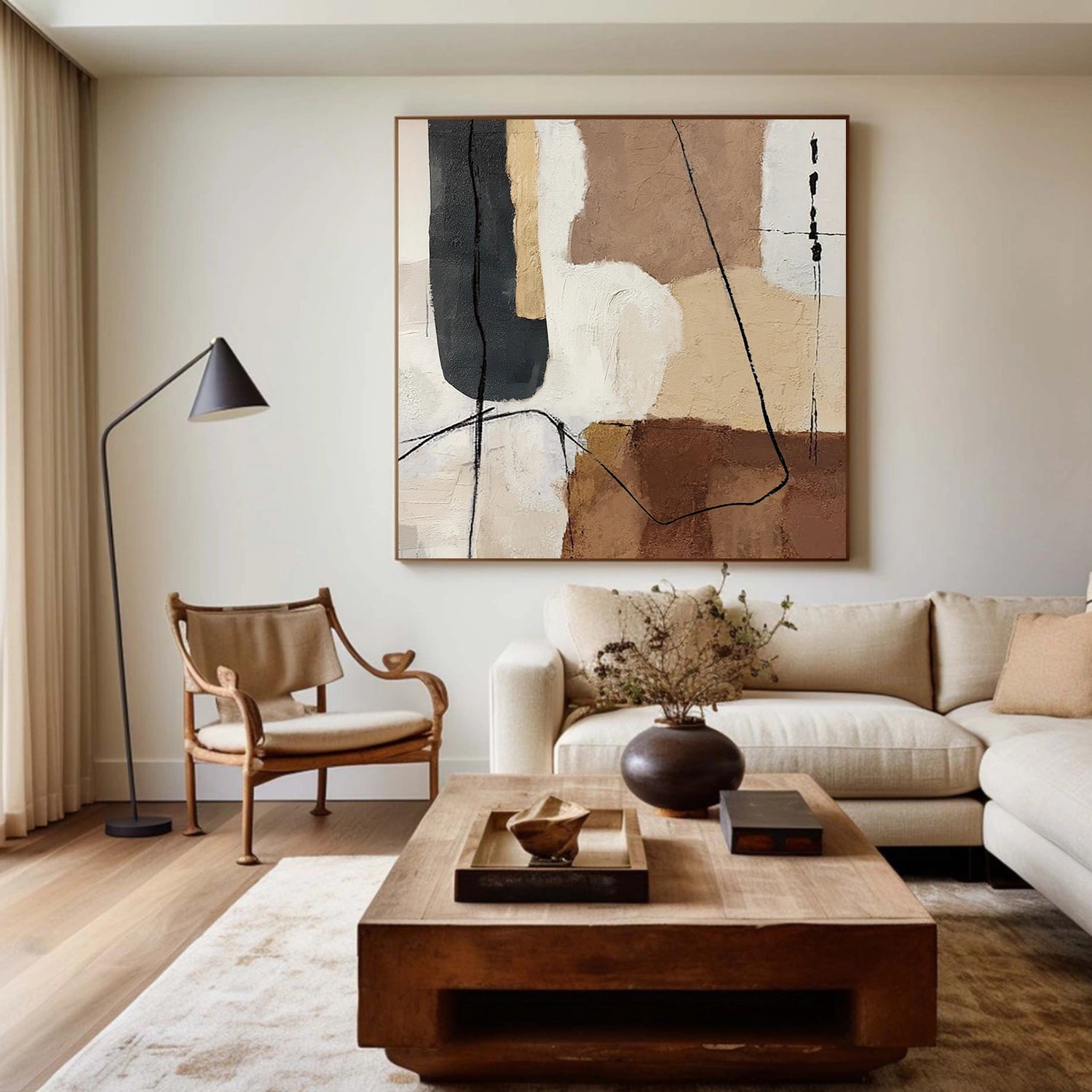 Abstract Canvas Wall Art #AP376