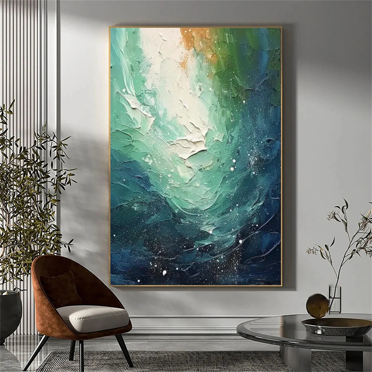Ocean Abstract Textured Wall Art #OP045