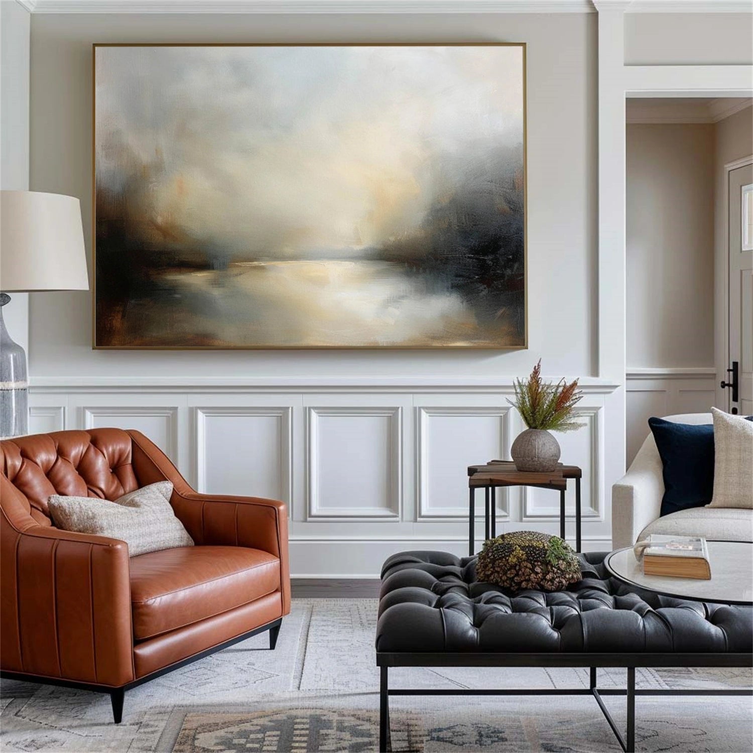 Abstract Canvas Wall Art #AP373