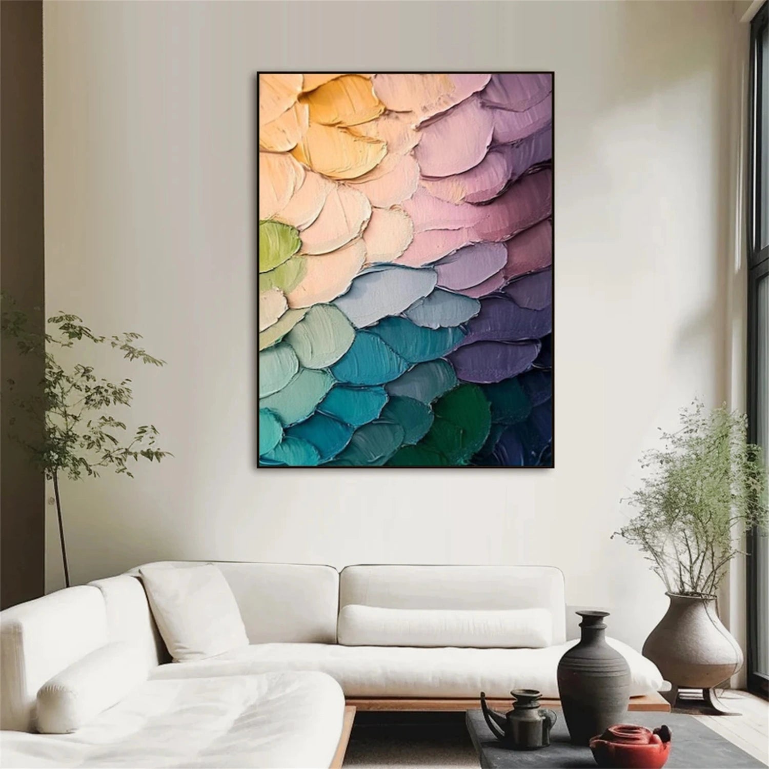 Colorful Abstract Textured Wall Art #AT128