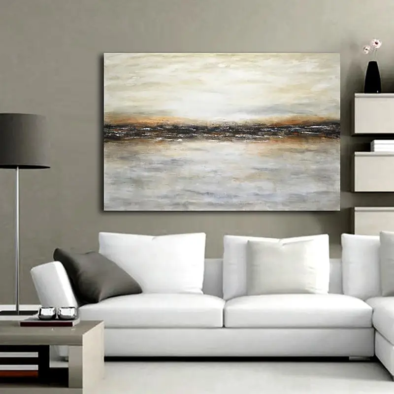 Ocean And Sky Textured Painting Canvas #OS019