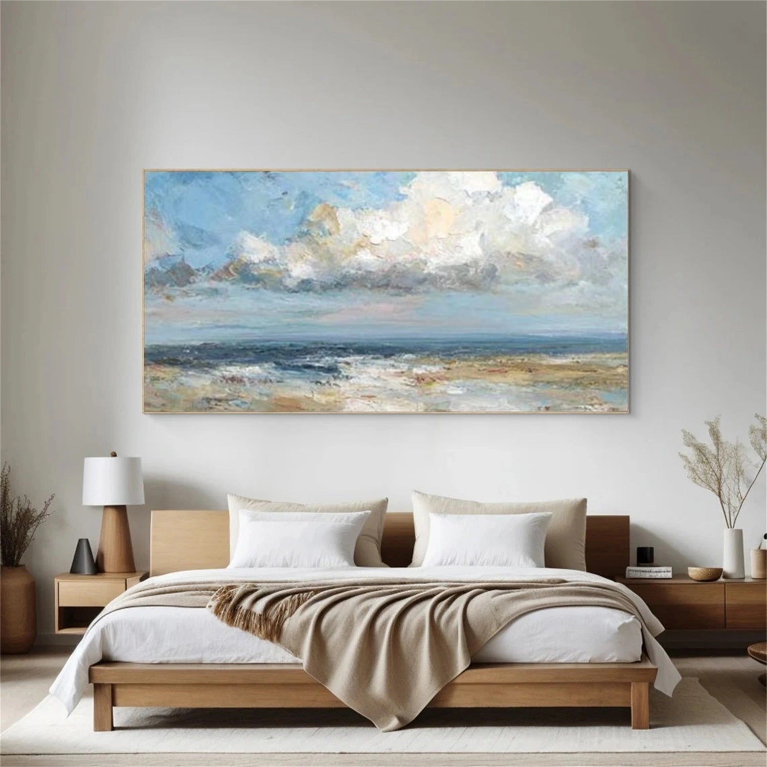 Ocean And Sky Abstract Wall Art #OS117