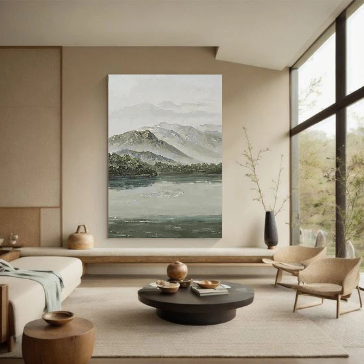 Abstract Mountain Canvas Art #MO060