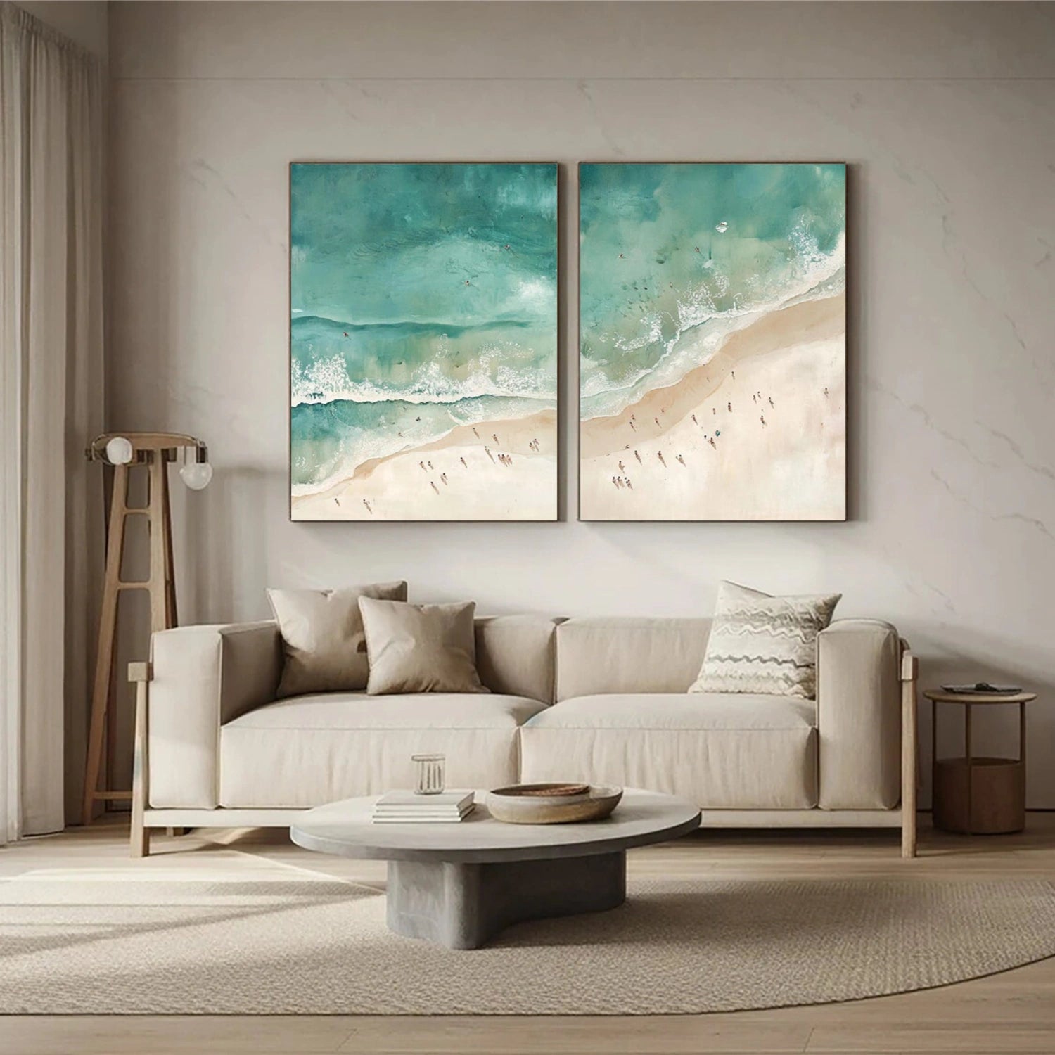 Swimming Sport Textured Wall Art Set of 2 #MS098