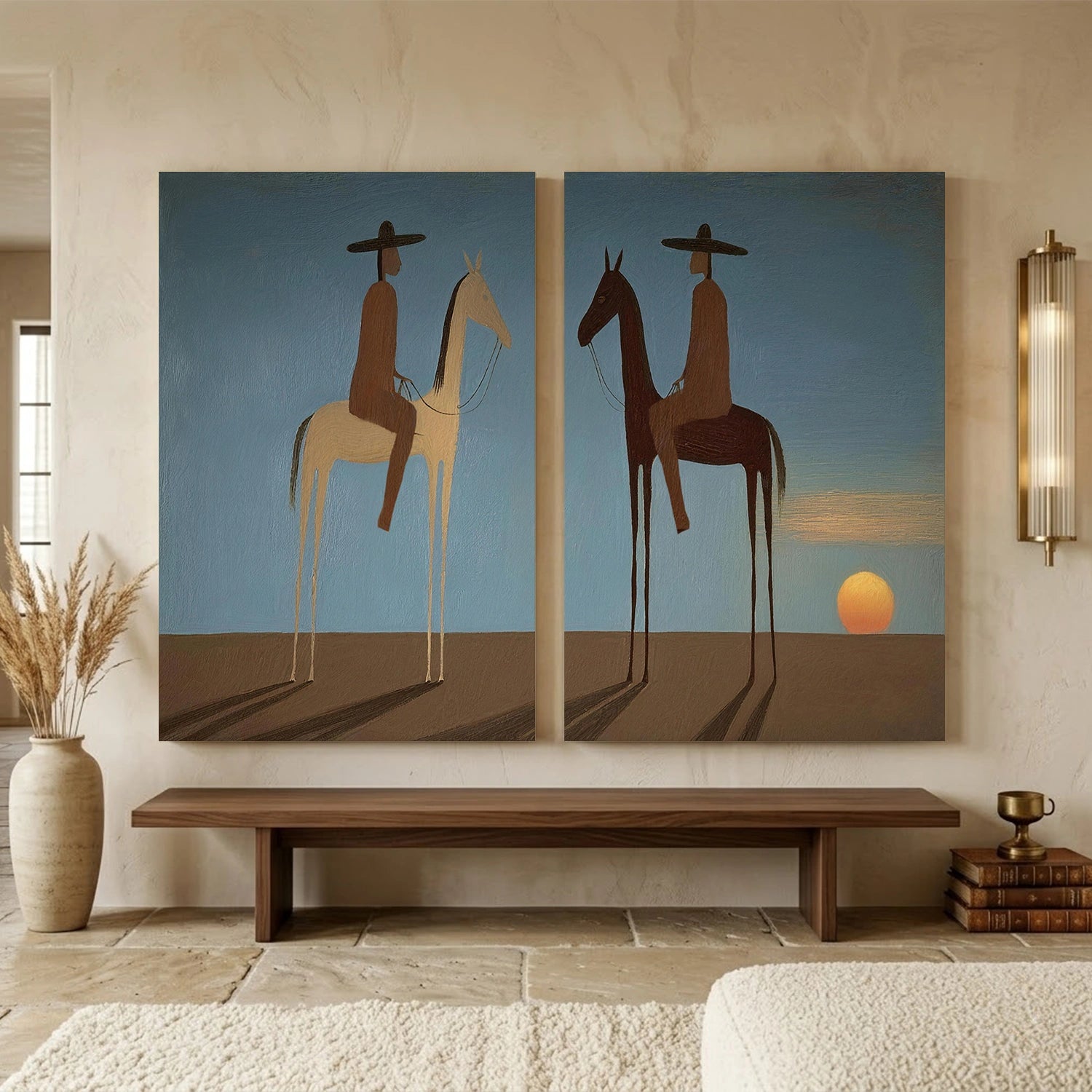 Vintage Americana Art Set of 2 #VT082