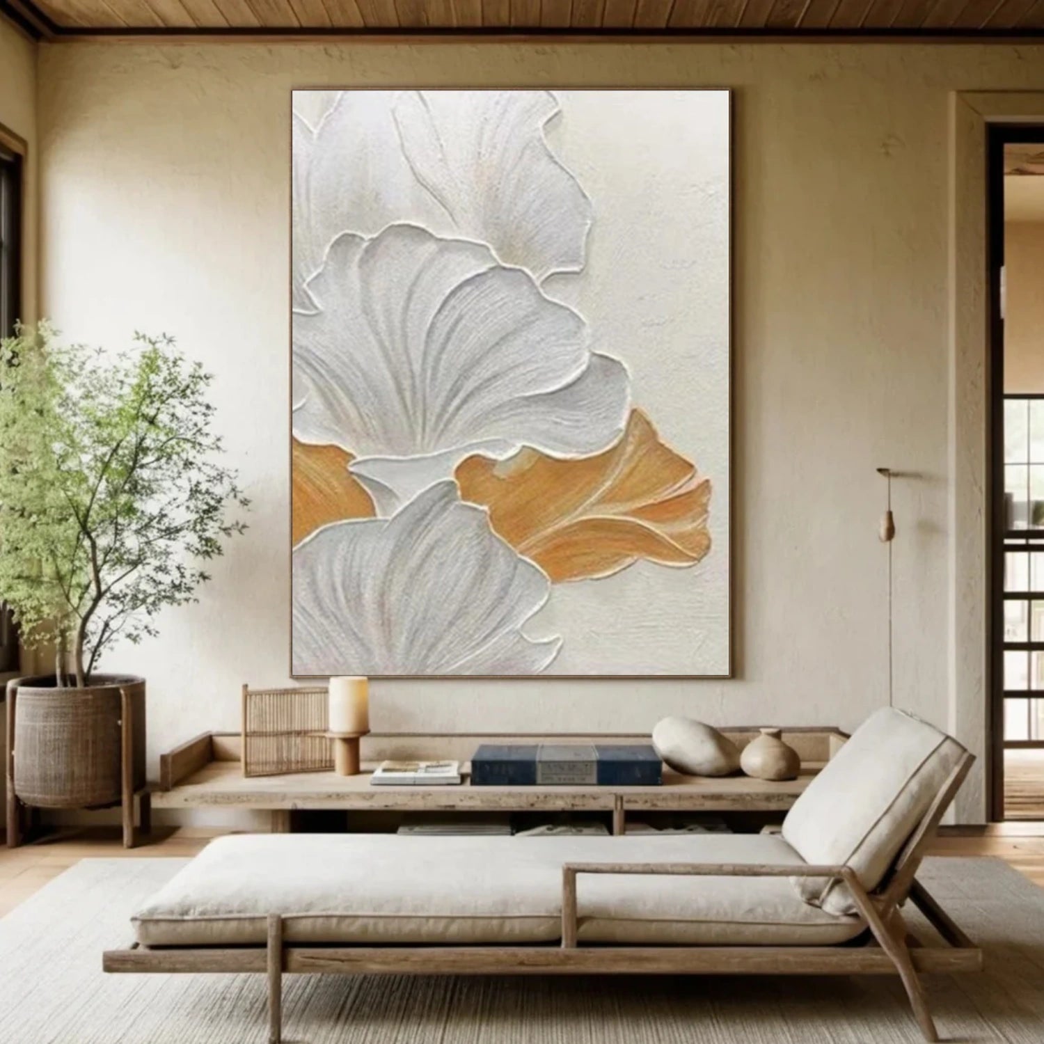 Flower Abstract Textured Wall Art #FP172