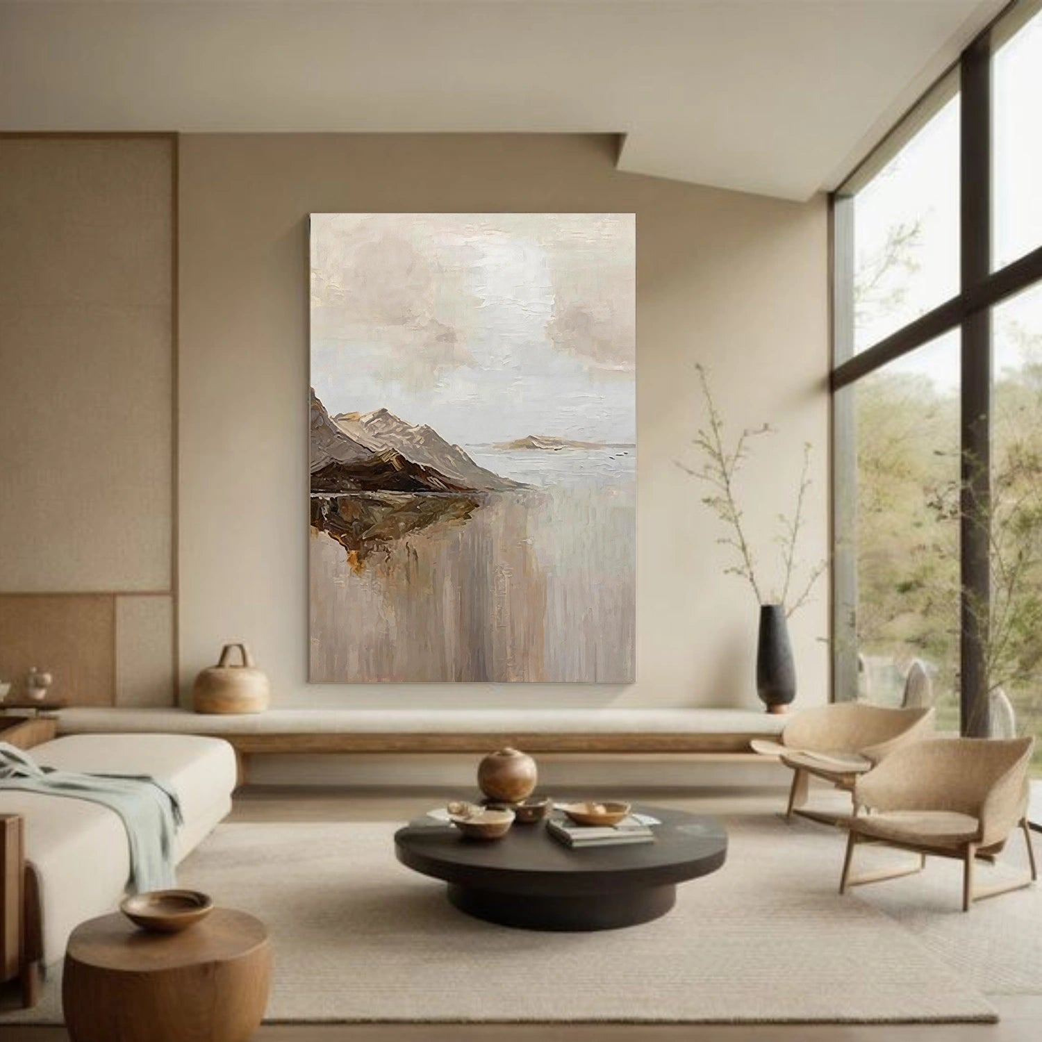 Abstract Mountain Canvas Art #MO059
