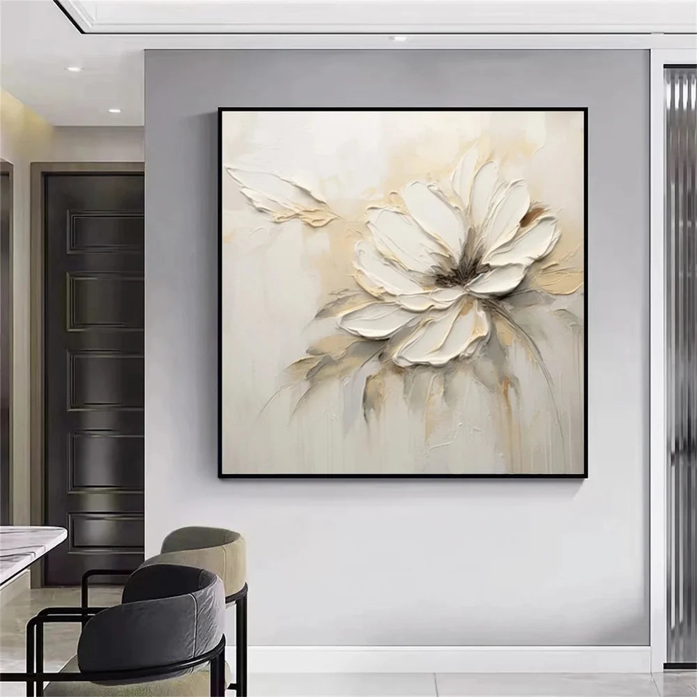 Flower Textured Painting Canvas #FP055